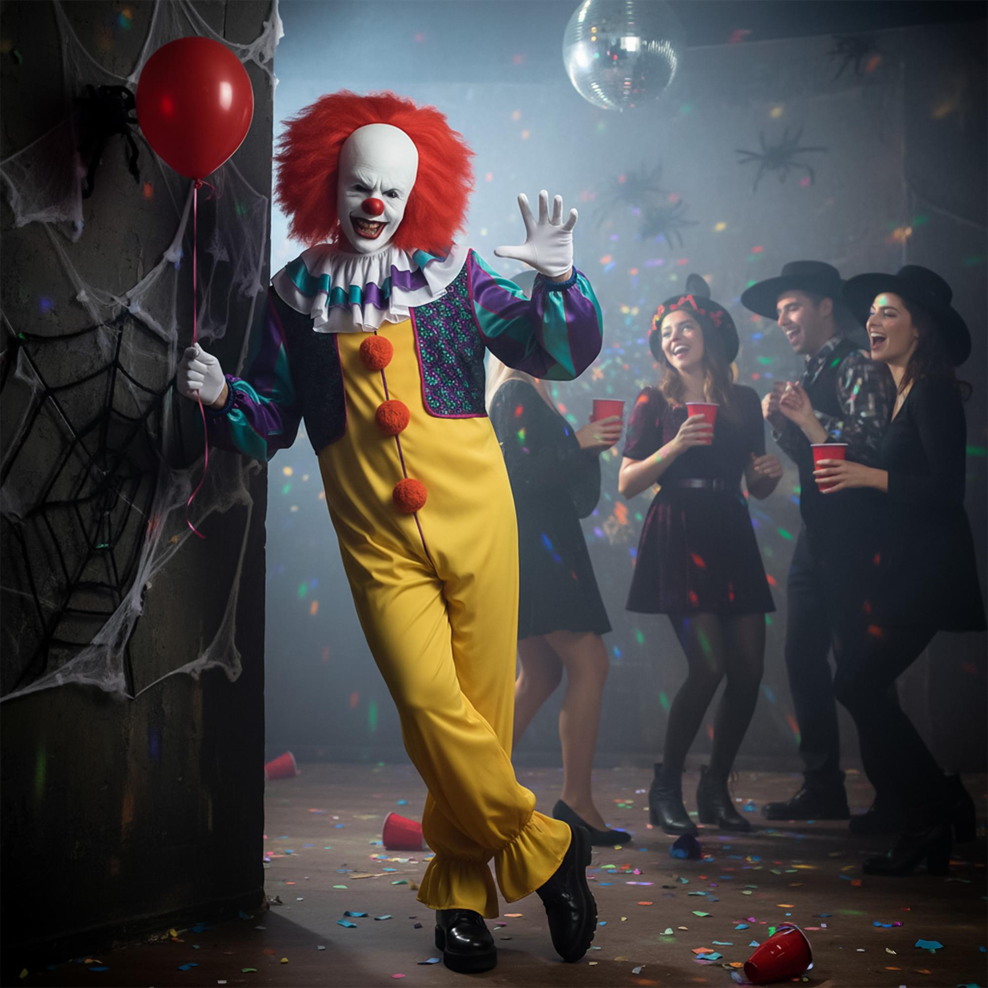 It 1990 Pennywise Mens Adult Costume