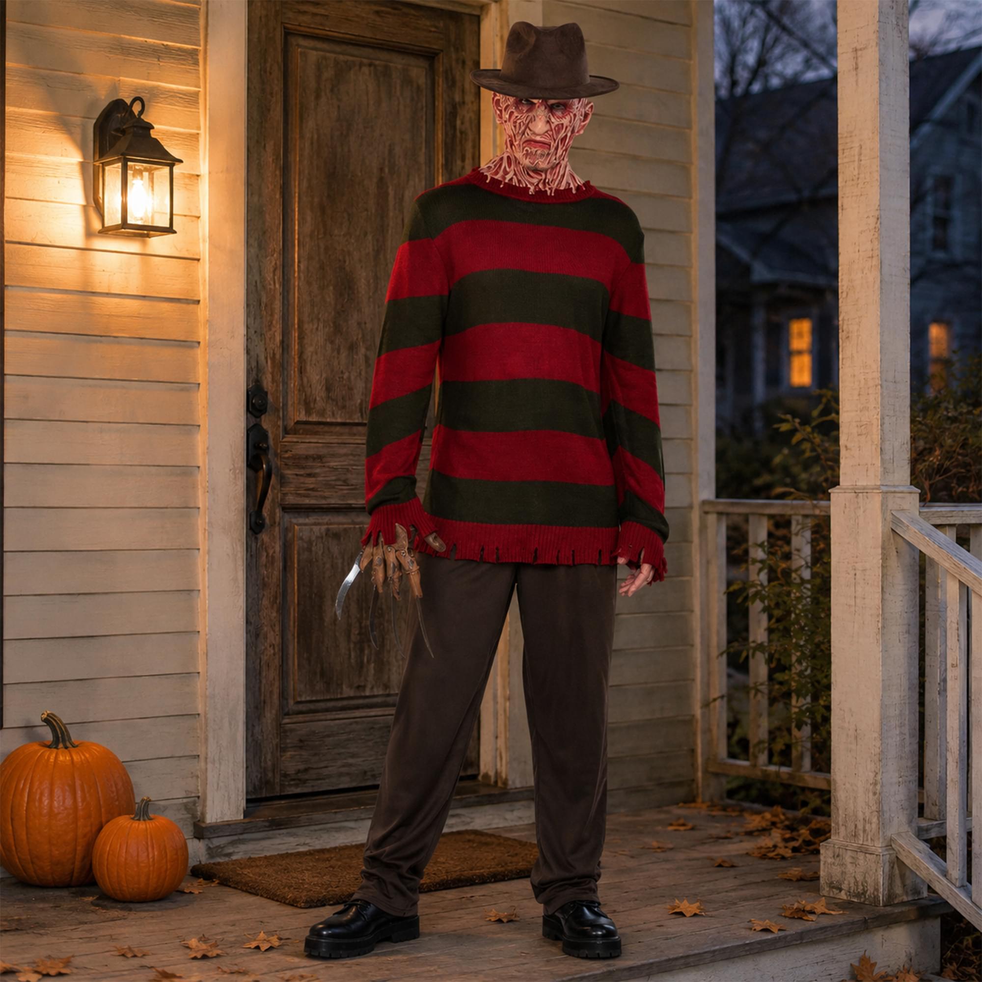 A Nightmare On Elm Street Freddy Krueger Adult Costume Jumper