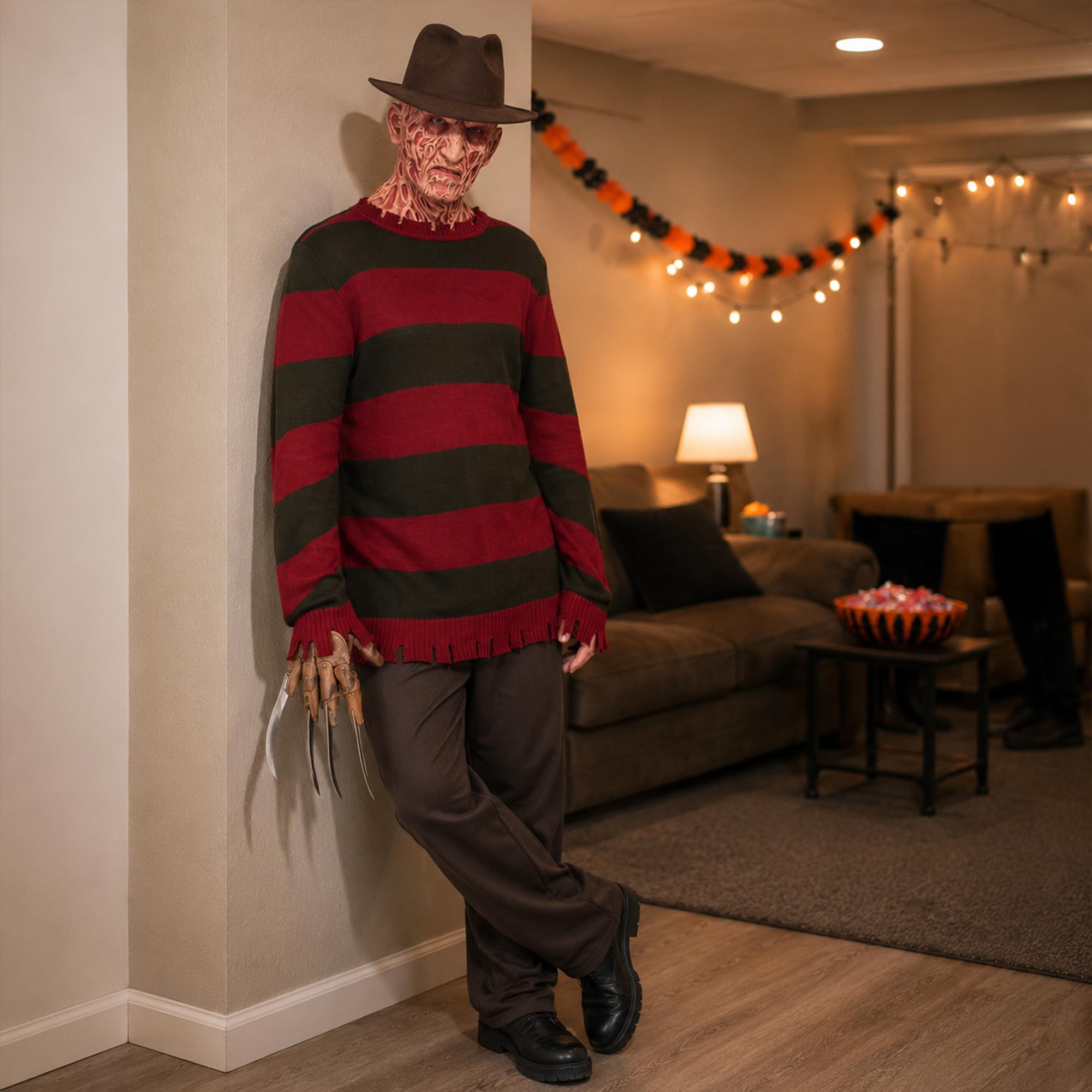 A Nightmare On Elm Street Freddy Krueger Adult Costume Jumper