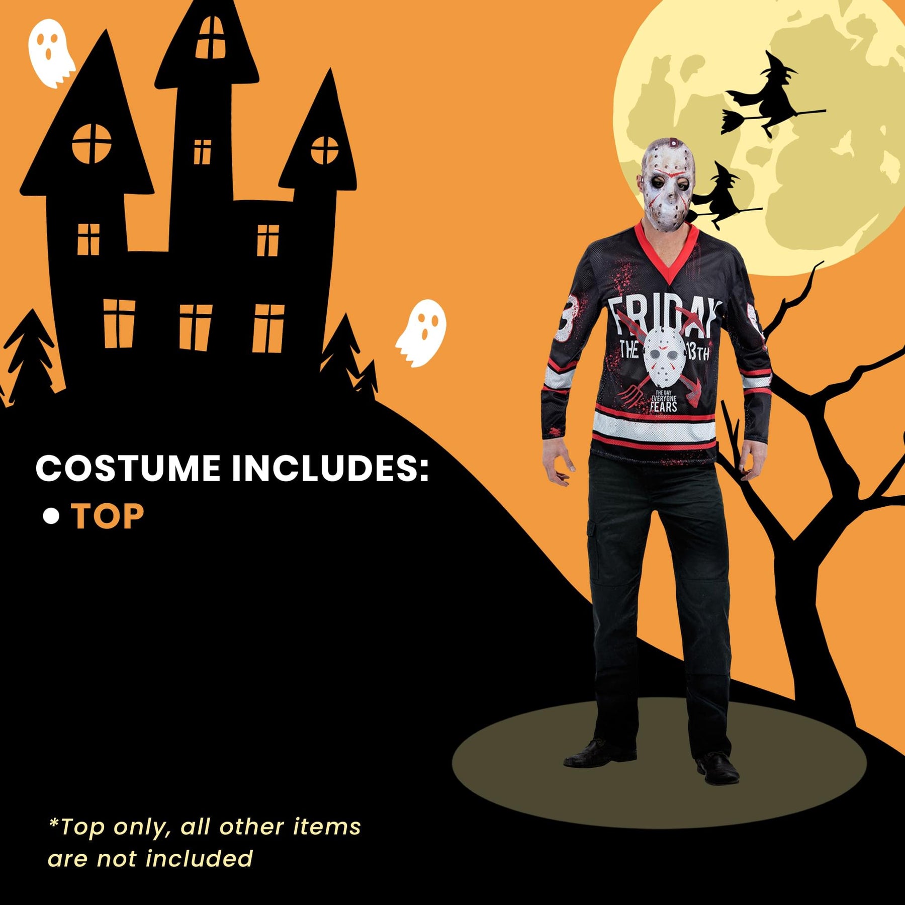 Friday the 13th Hockey Top Adult Costume