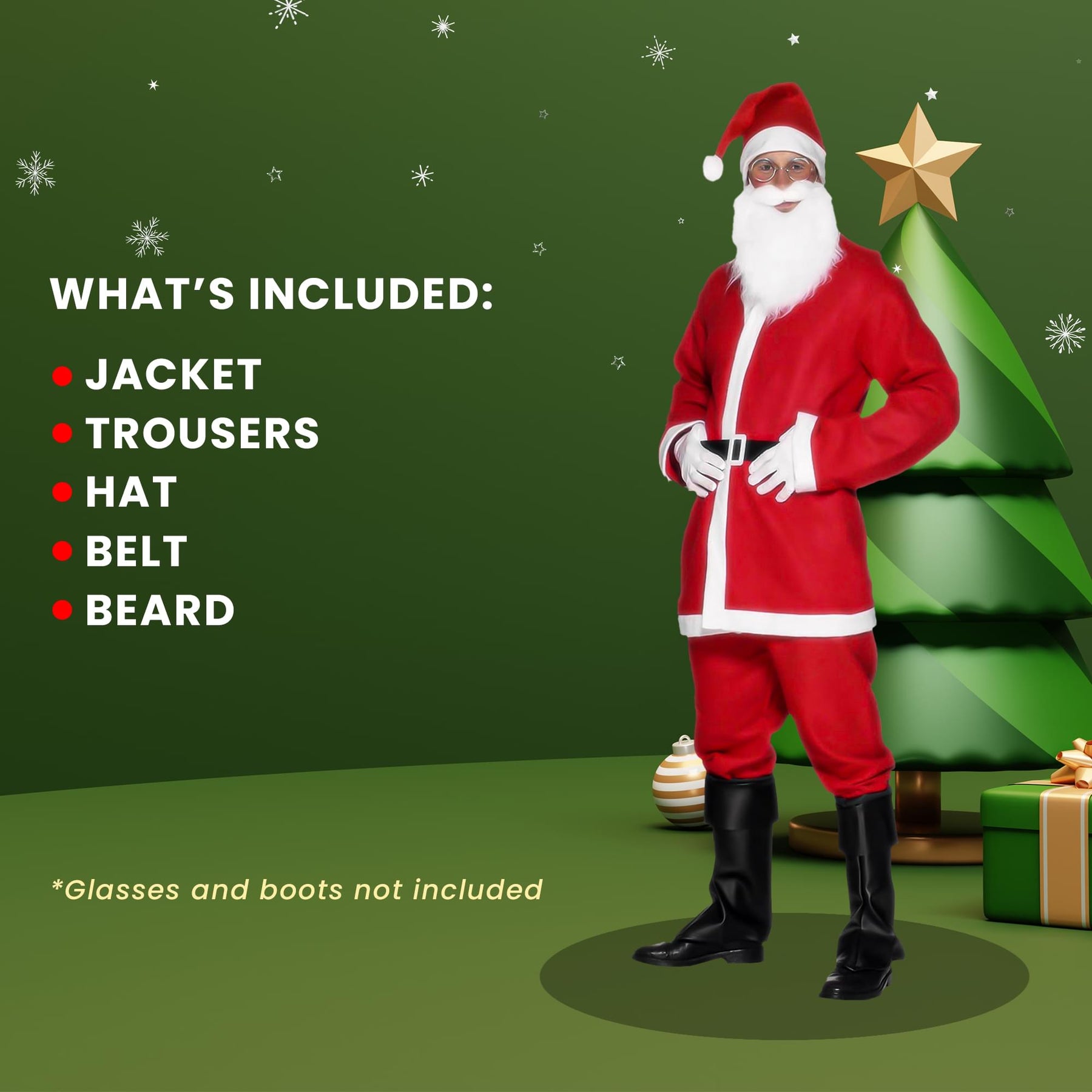 Santa Chest Adult Costume