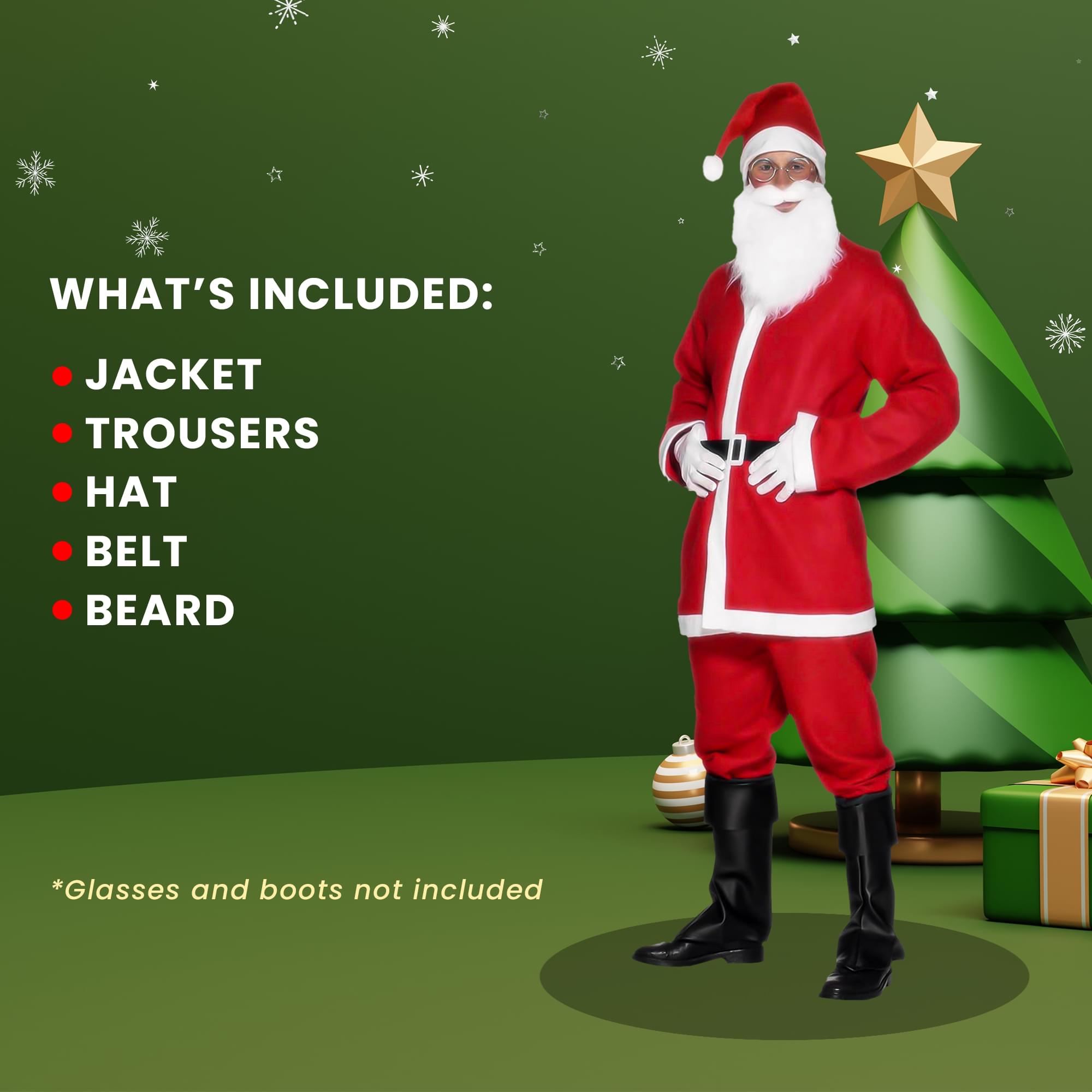 Santa Chest Adult Costume