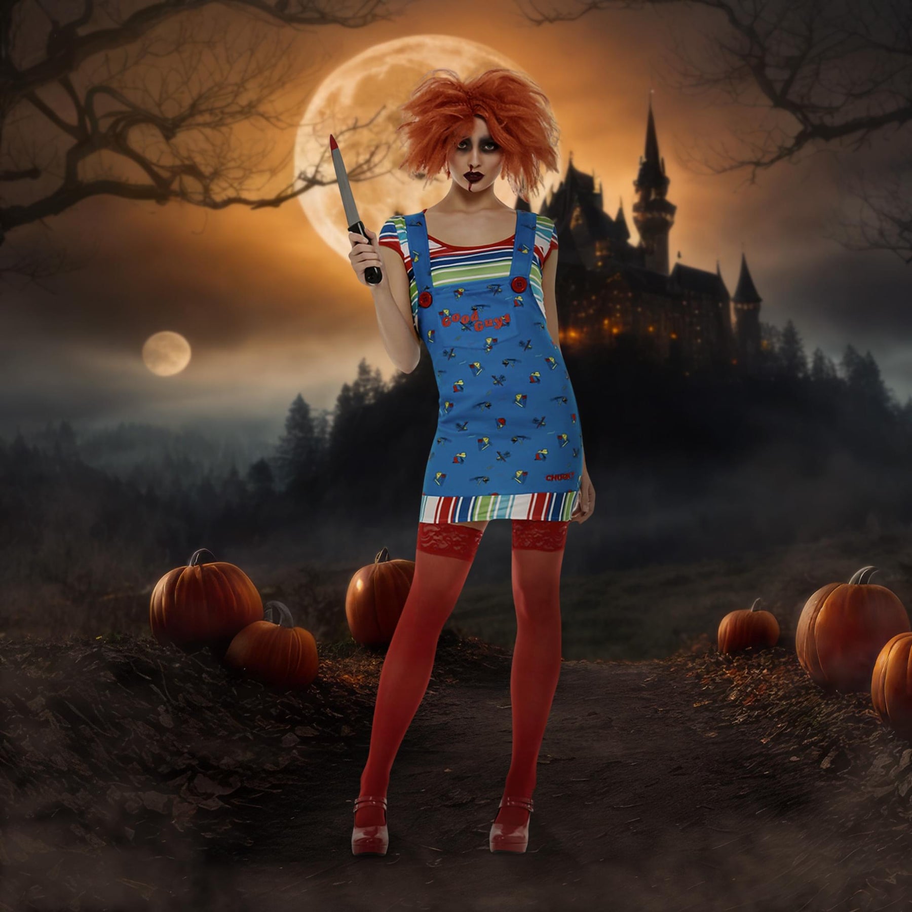 Female Chucky Child Costume