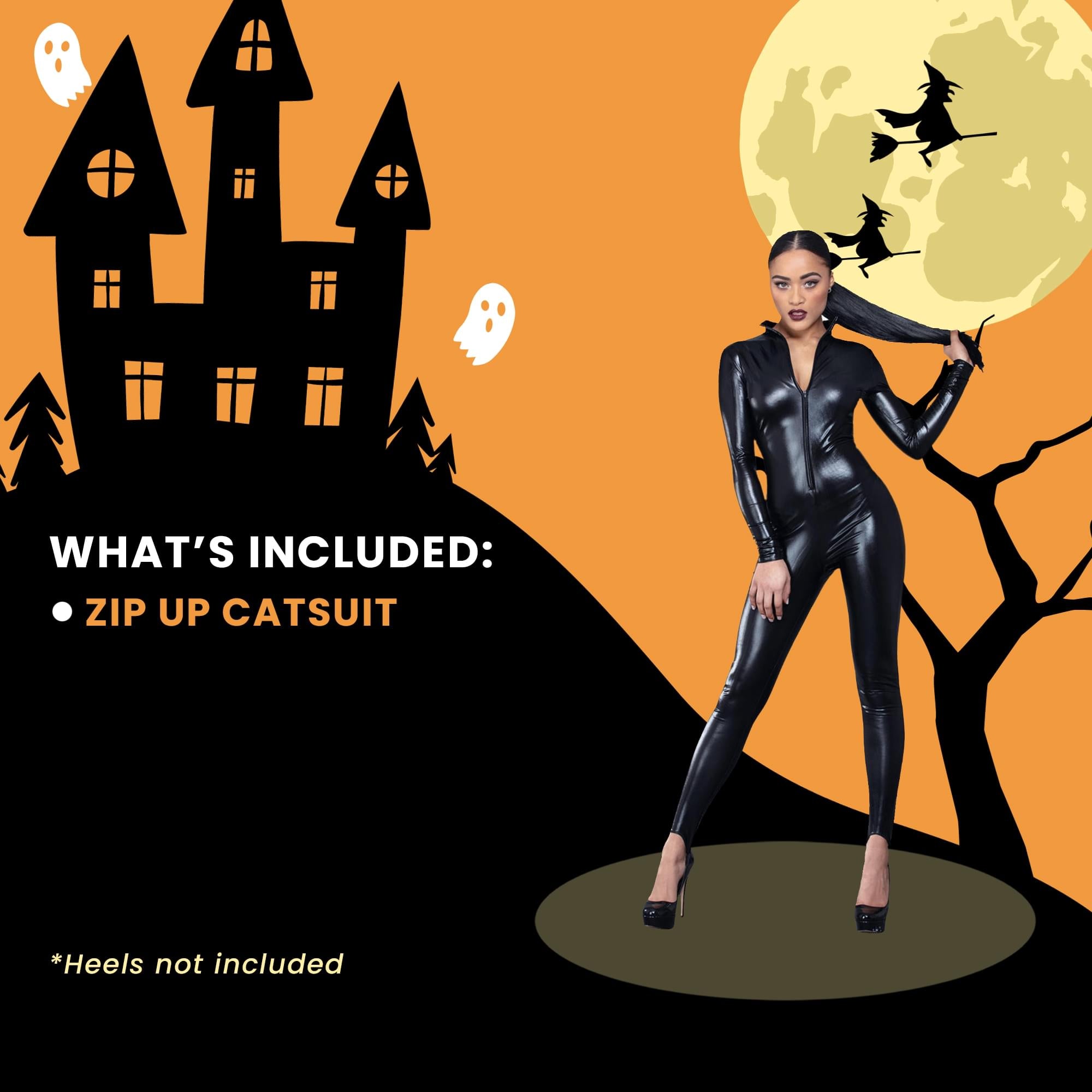 Black Catsuit Women's Costume