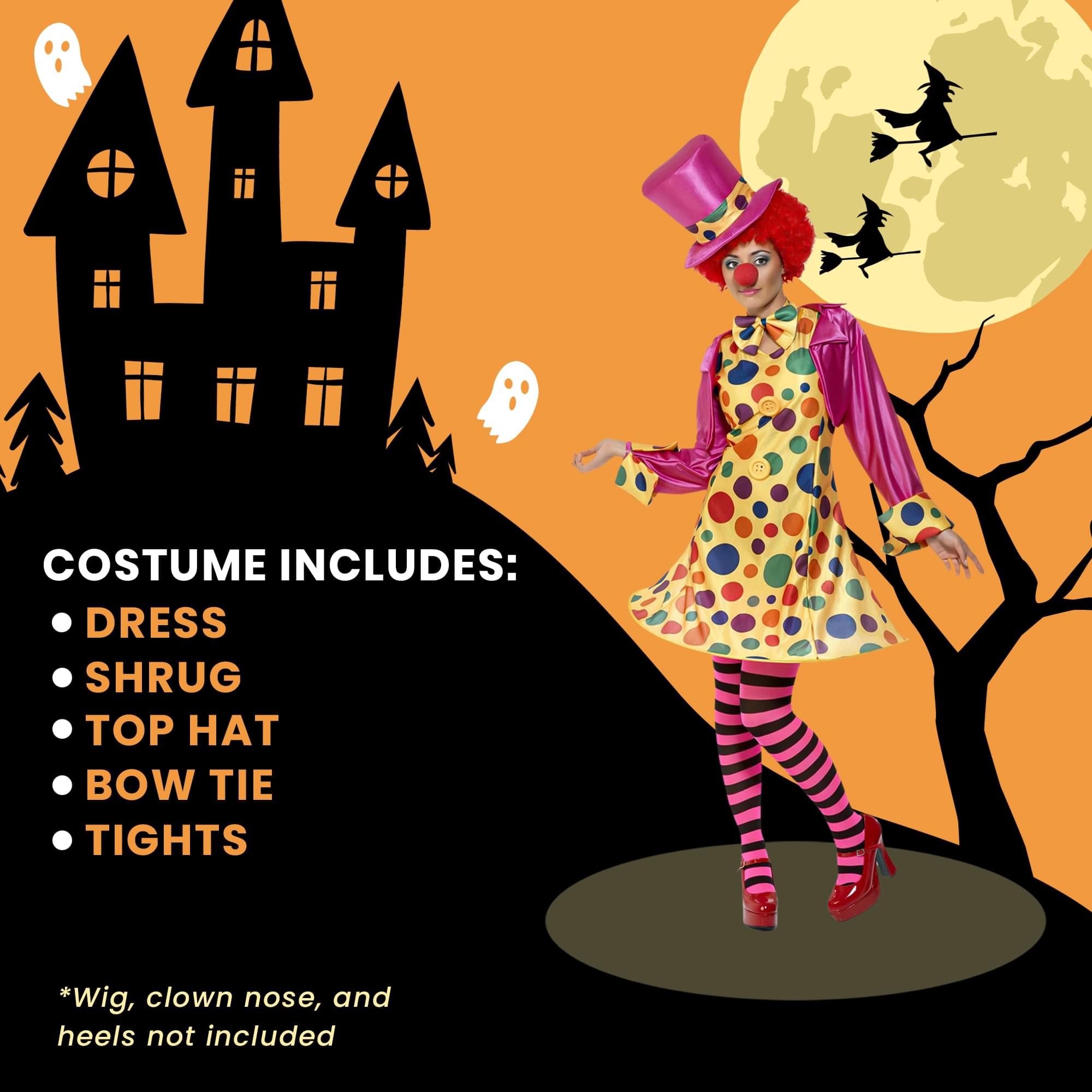 Clown Lady Adult Costume