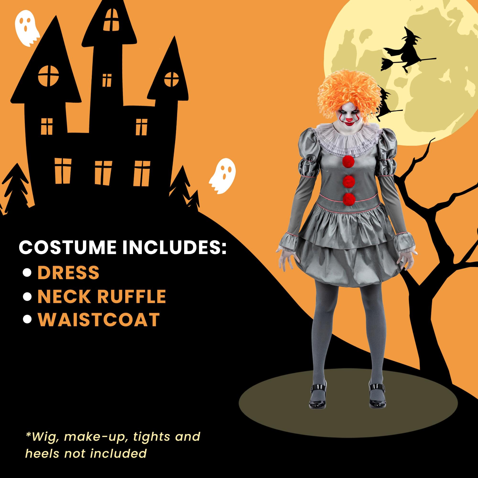 It Chapter 2, Pennywise Women Adult Costume