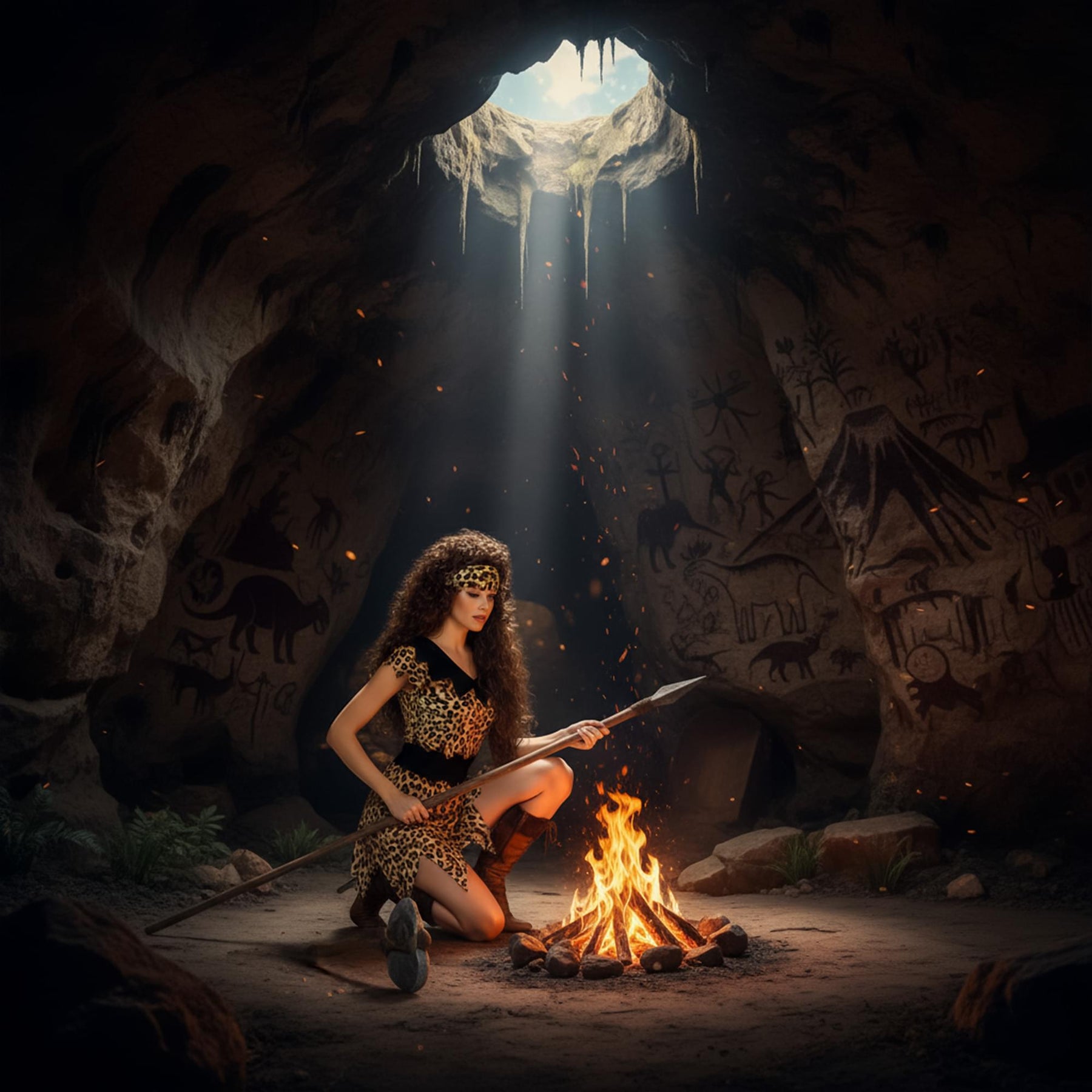 Cavewoman Tunic Adult Costume