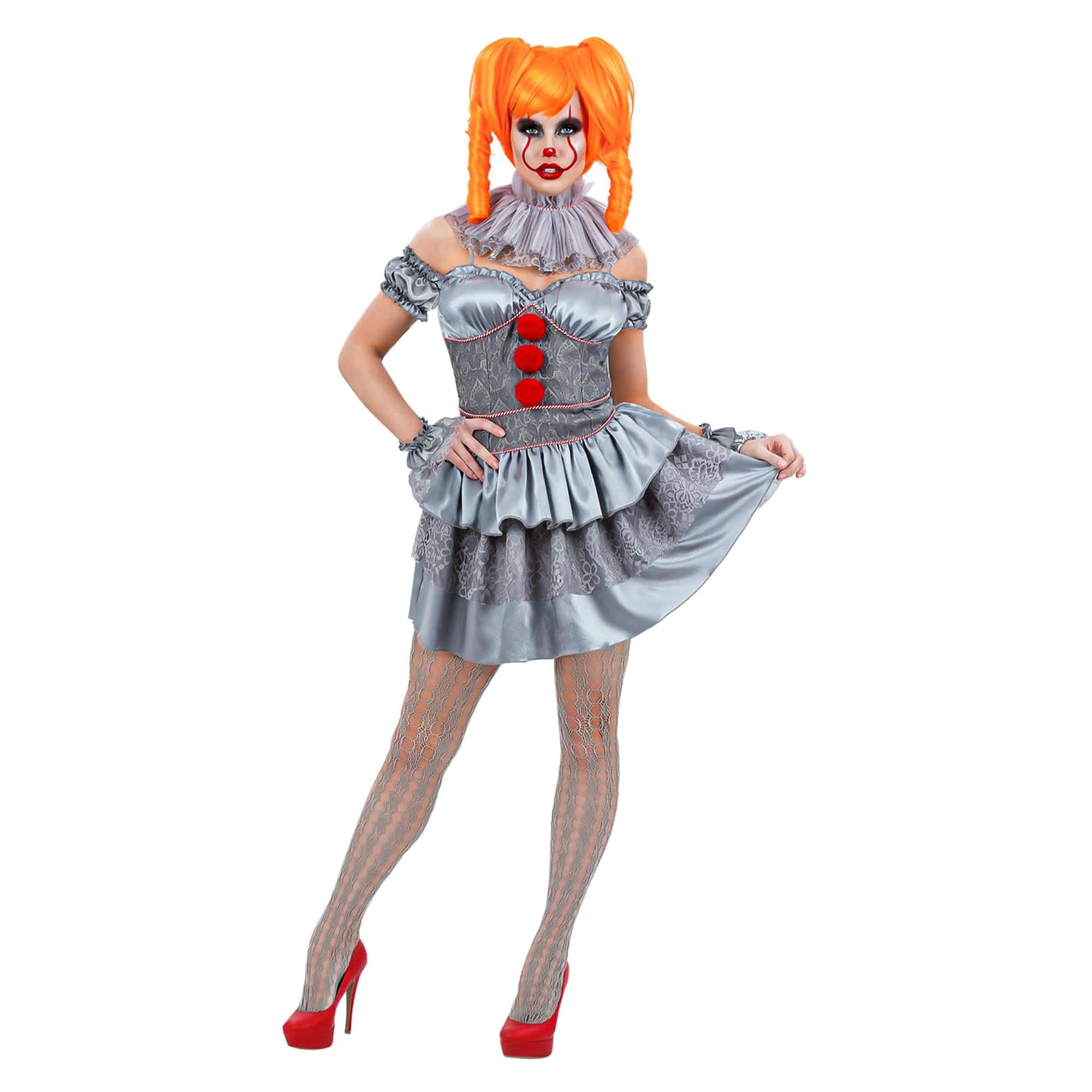 It Chapter 2, Pennywise Mini Dress Adult Costume