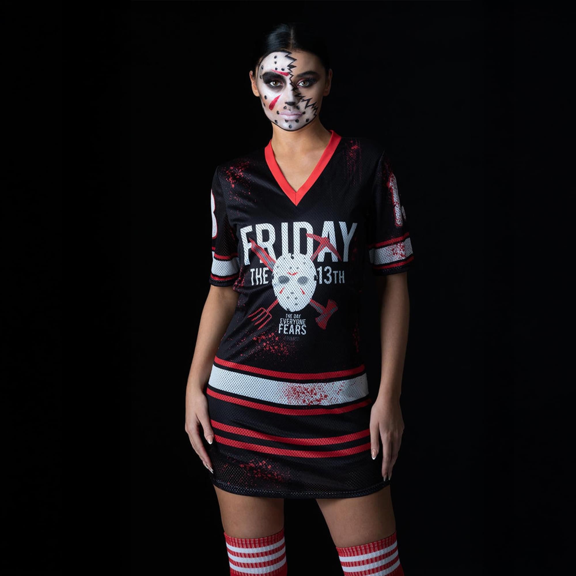 Women Friday the 13th Printed Hockey Adult Costume