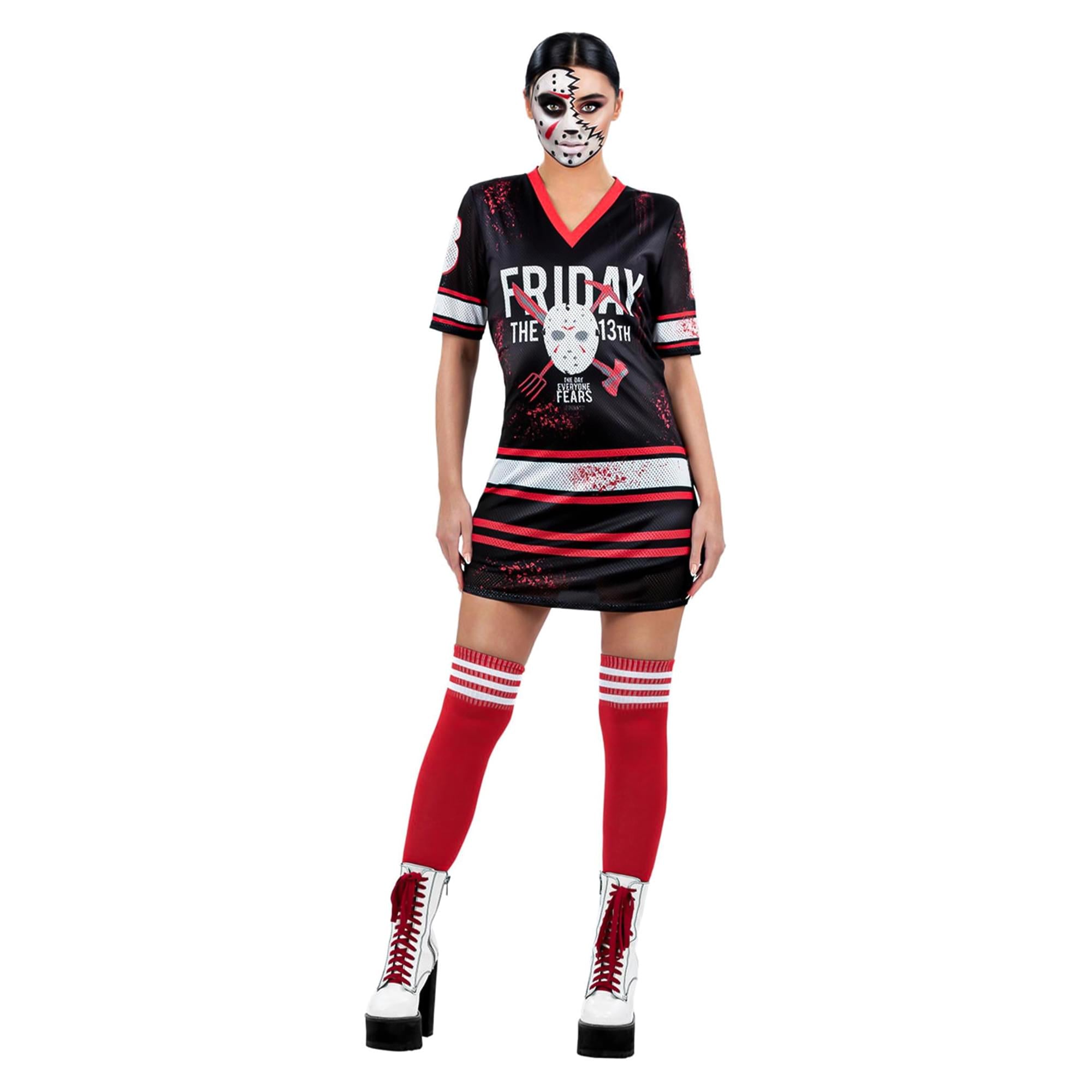 Women Friday the 13th Printed Hockey Adult Costume