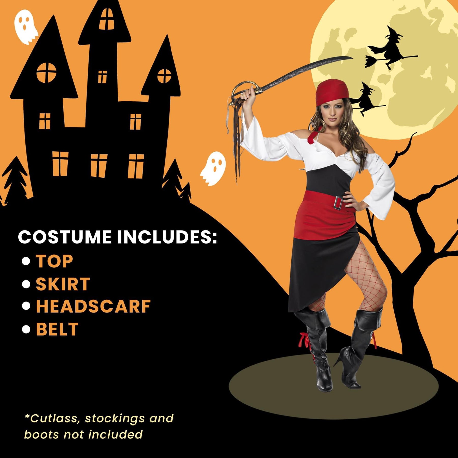 Sassy Pirate Adult Costume