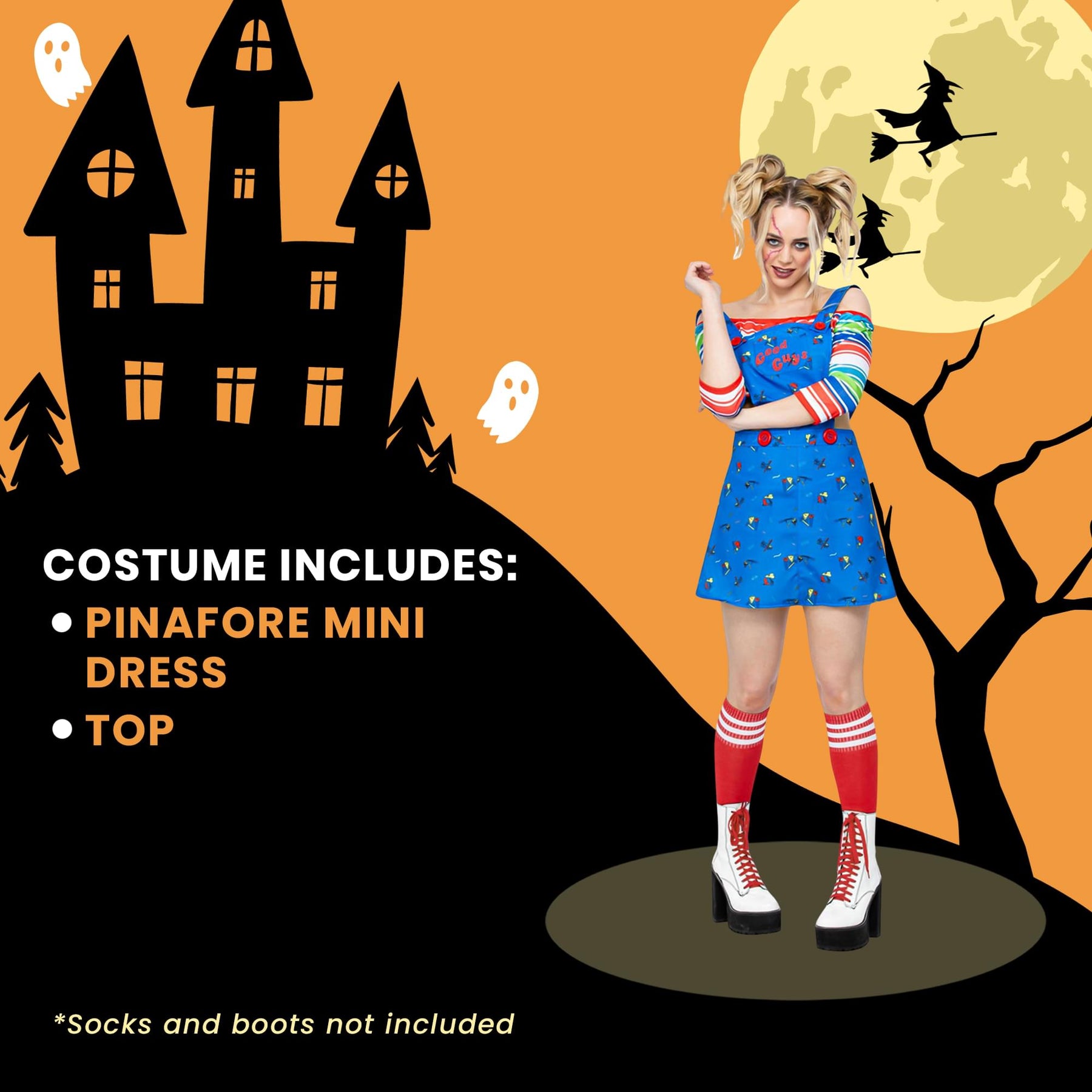 Female Chucky Child Costume
