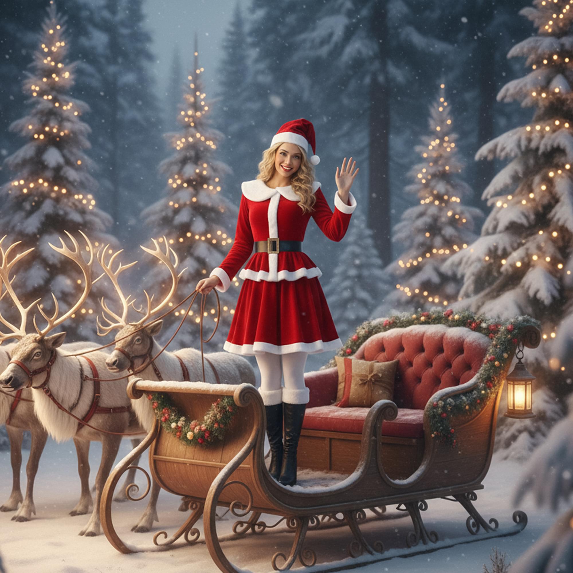 Miss Santa Adult Costume