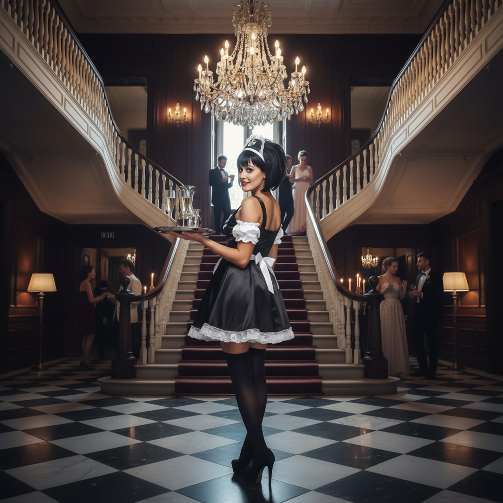 Fever Flirty French Maid Adult Costume