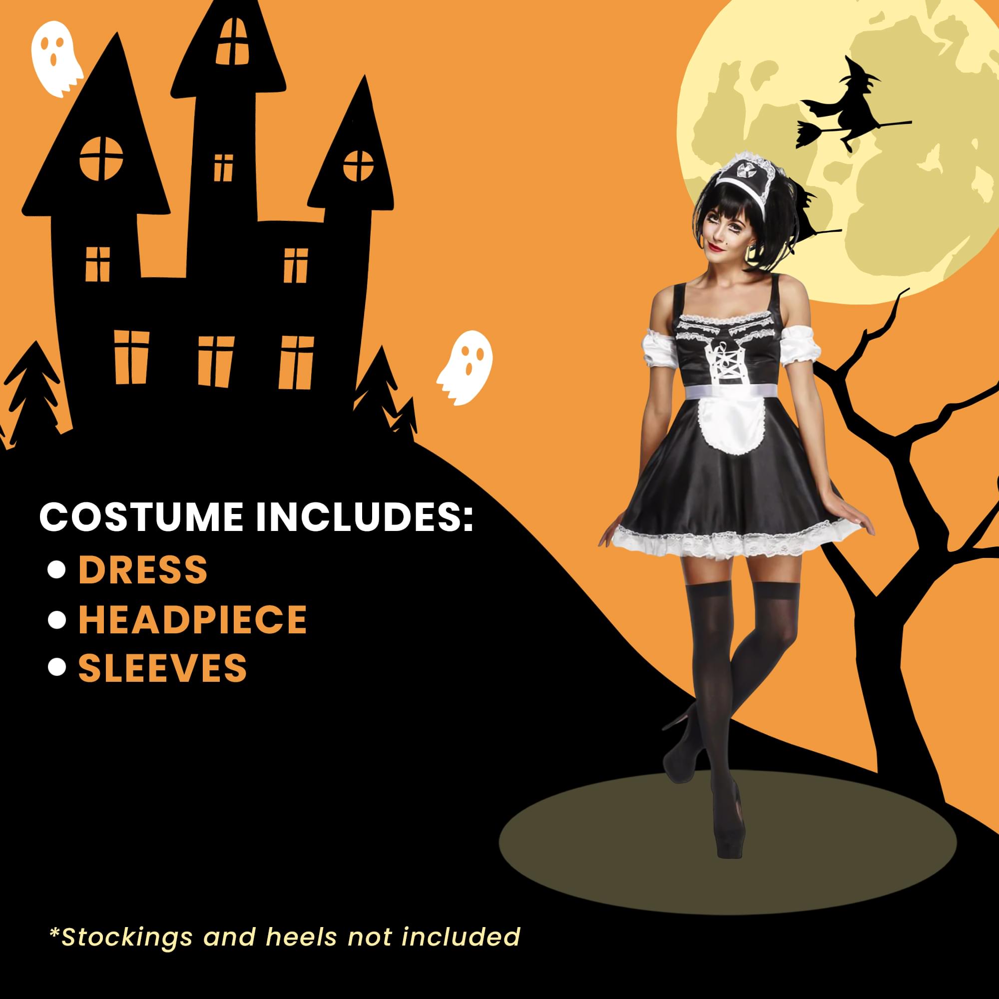 Fever Flirty French Maid Adult Costume