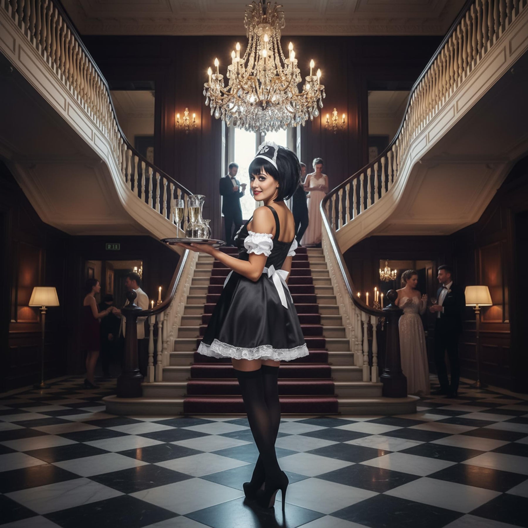 Fever Flirty French Maid Adult Costume