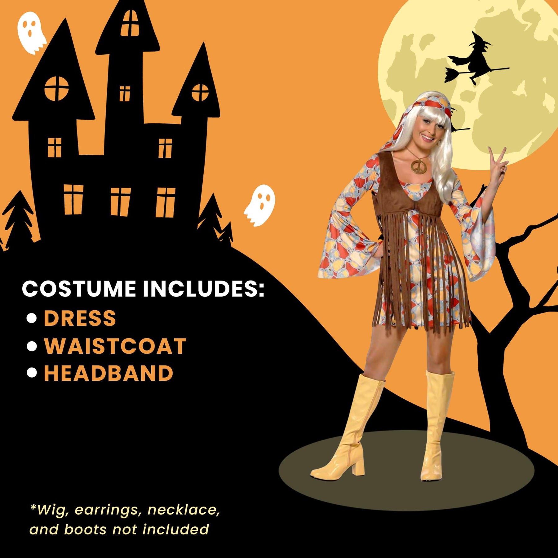 1970s Hippy Adult Costume