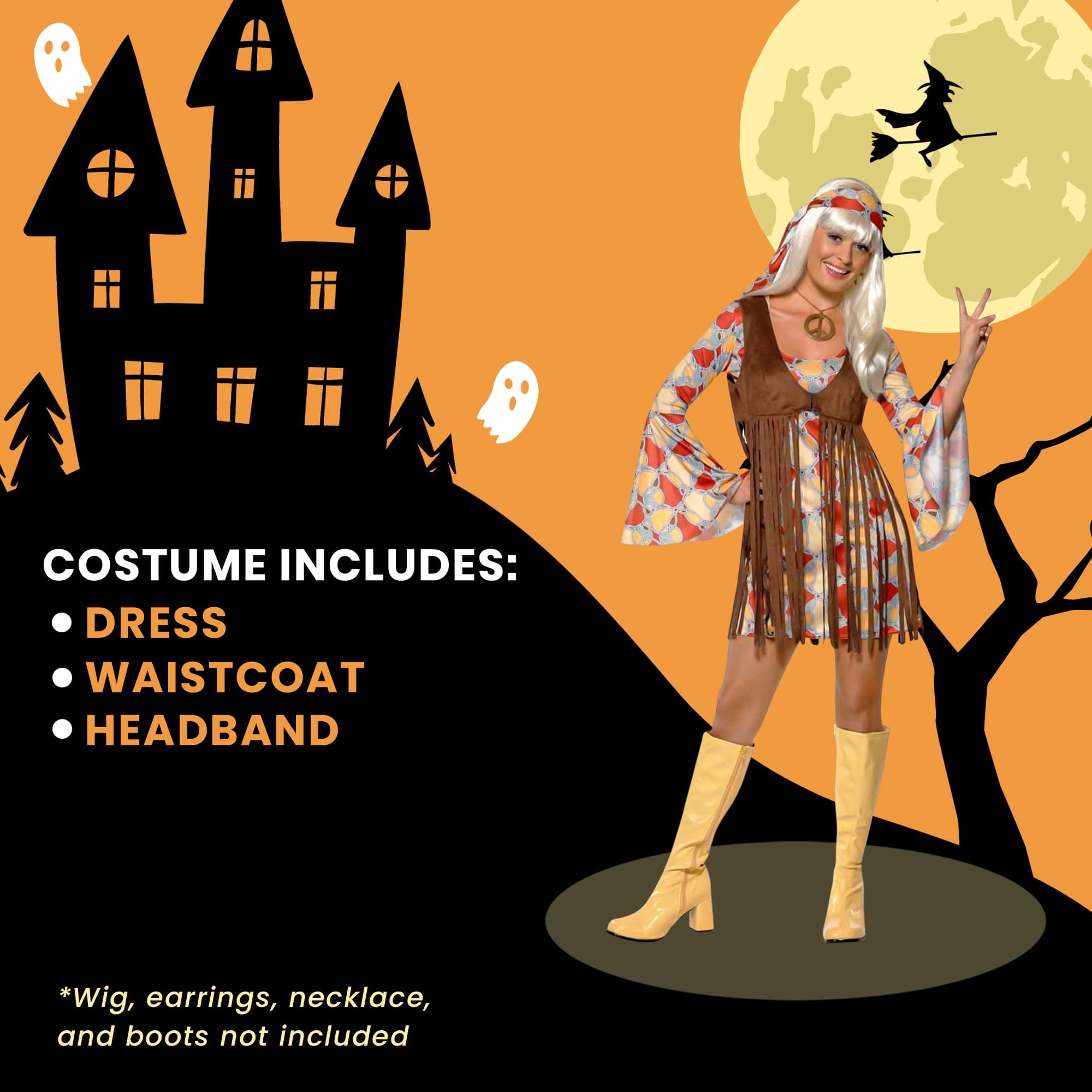 1970s Hippy Adult Costume