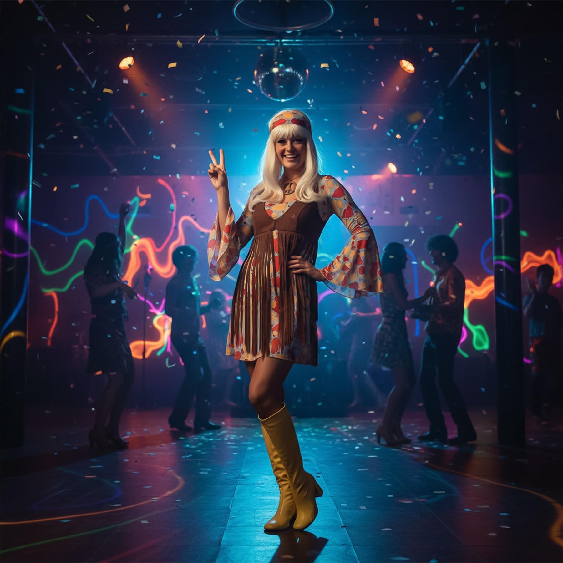 1970s Hippy Adult Costume