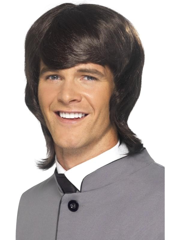 60's Male Mod Costume Wig Adult: Brown