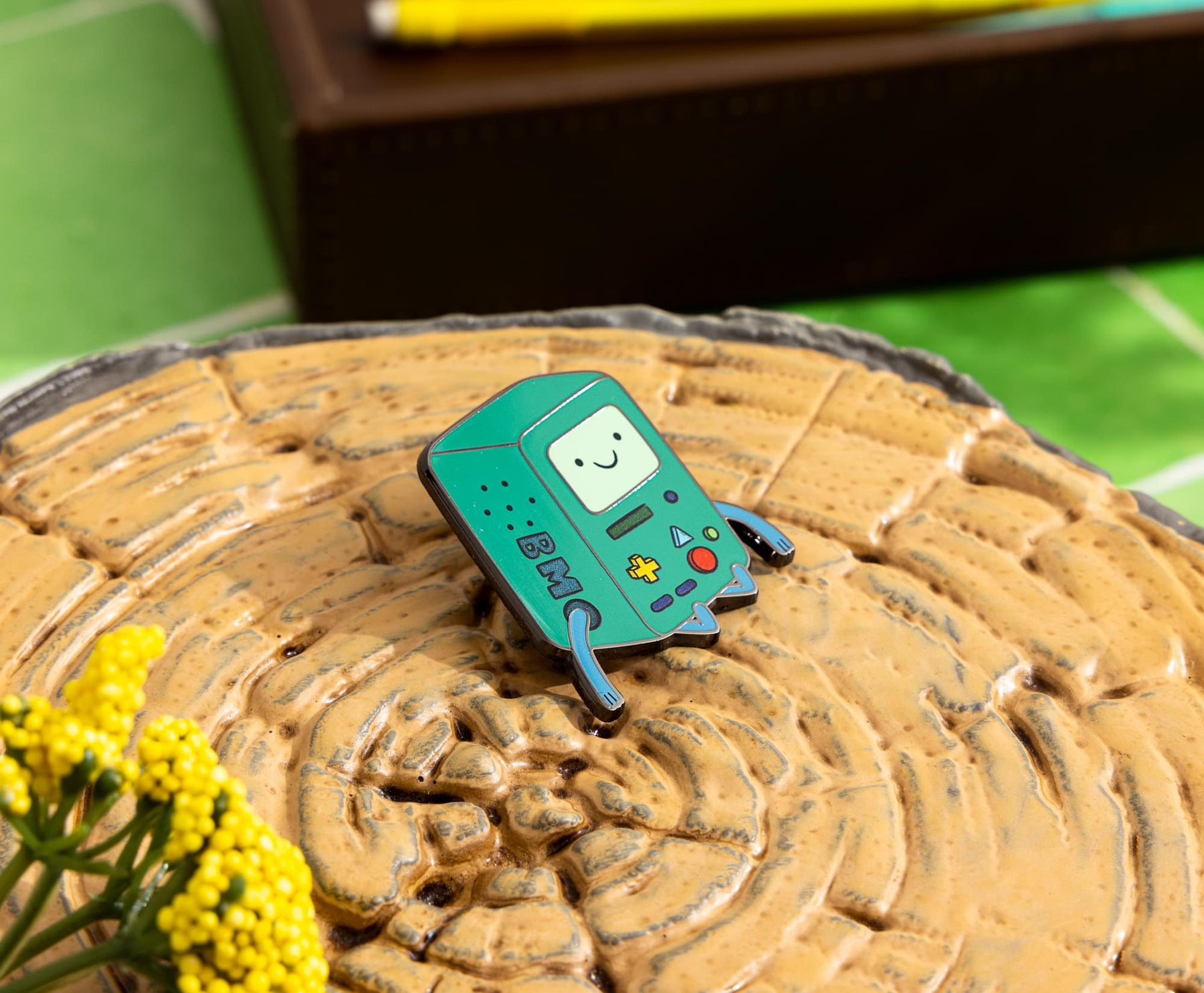 Adventure Time BMO Sitting Enamel Pin