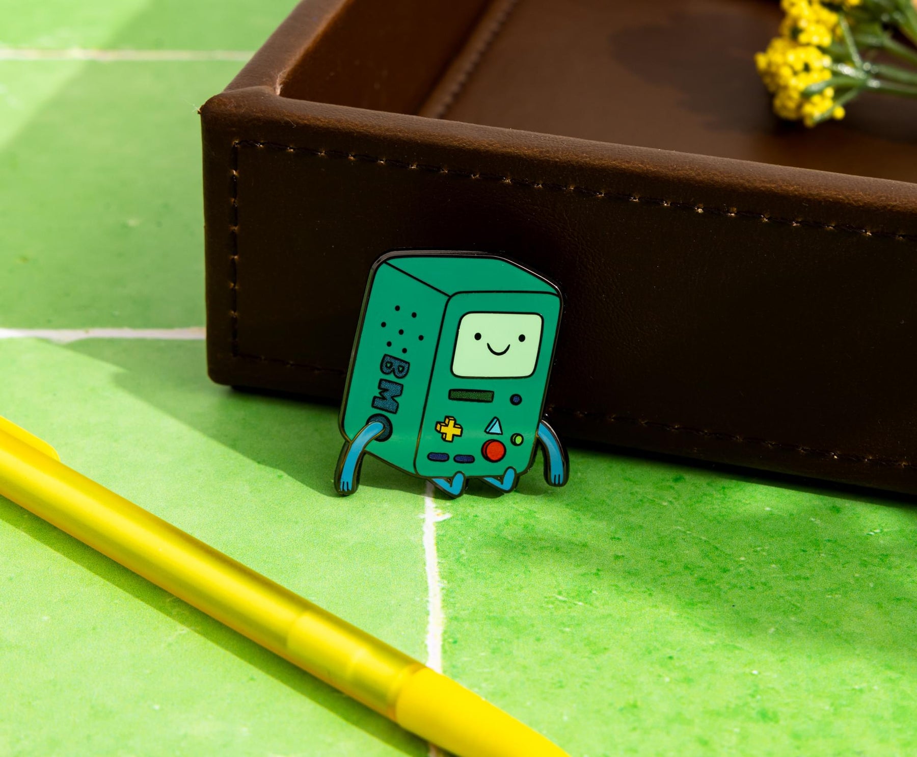 Adventure Time BMO Sitting Enamel Pin