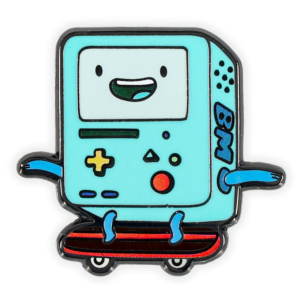 Adventure Time BMO Skateboarding Enamel Pin | Free Shipping
