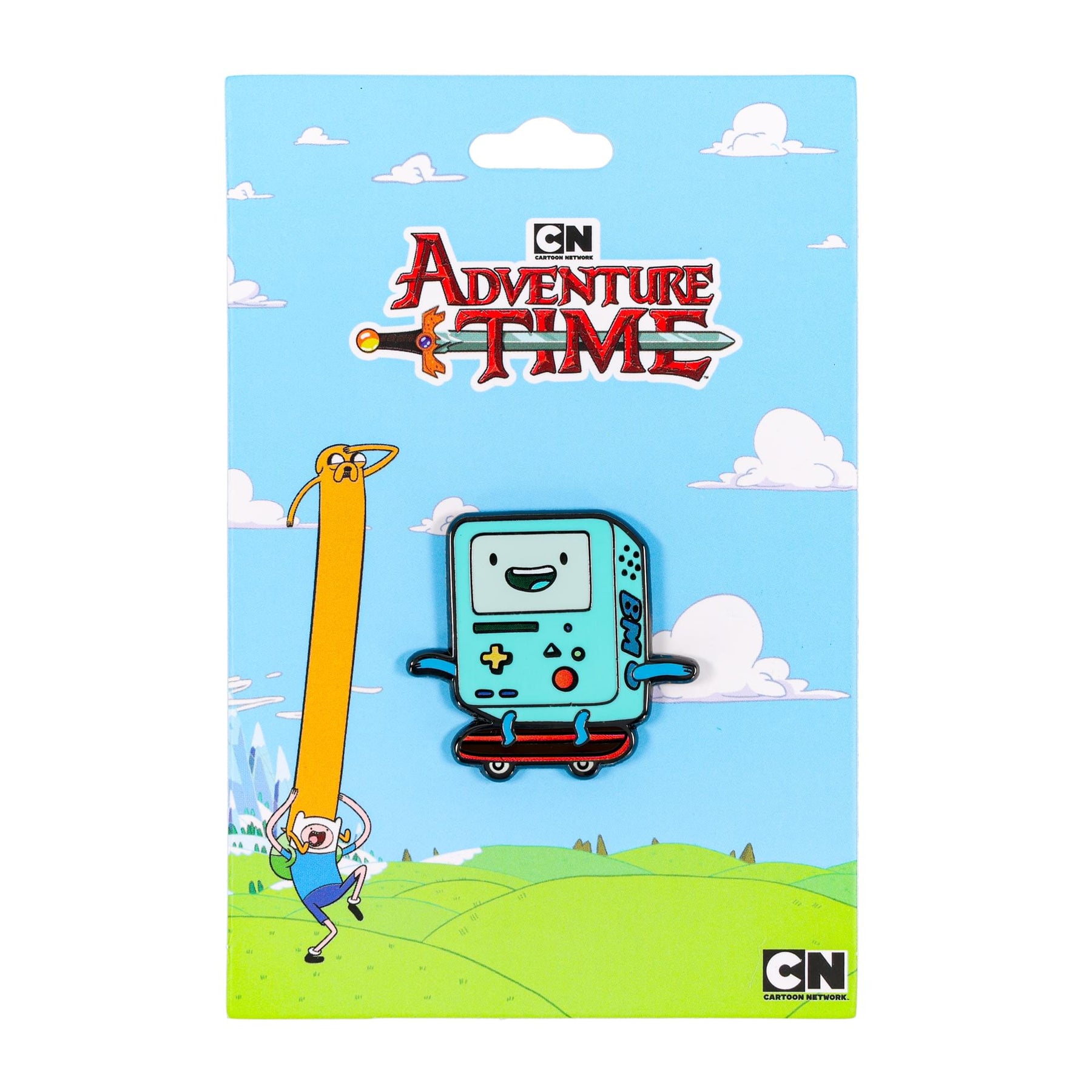 Adventure Time BMO Skateboarding Enamel Pin