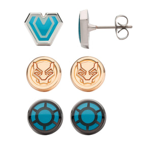 Marvel Black Panther: Wakanda Forever 3-Piece Stud Earring Set
