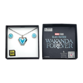 Marvel Black Panther: Wakanda Forever 2-Piece Ironheart Necklace and Earring Set