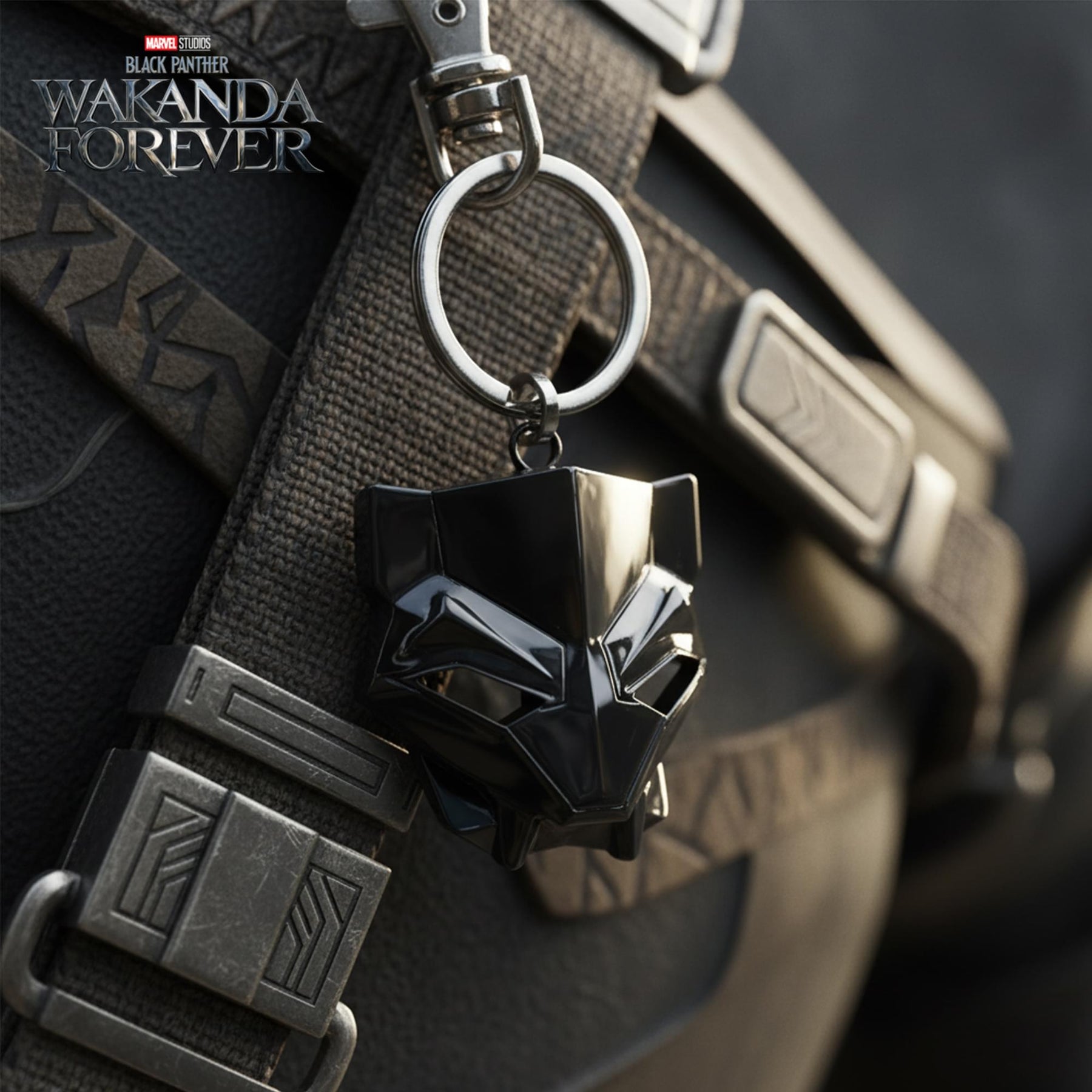Marvel Black Panther: Wakanda Forever Mask Metal Keychain