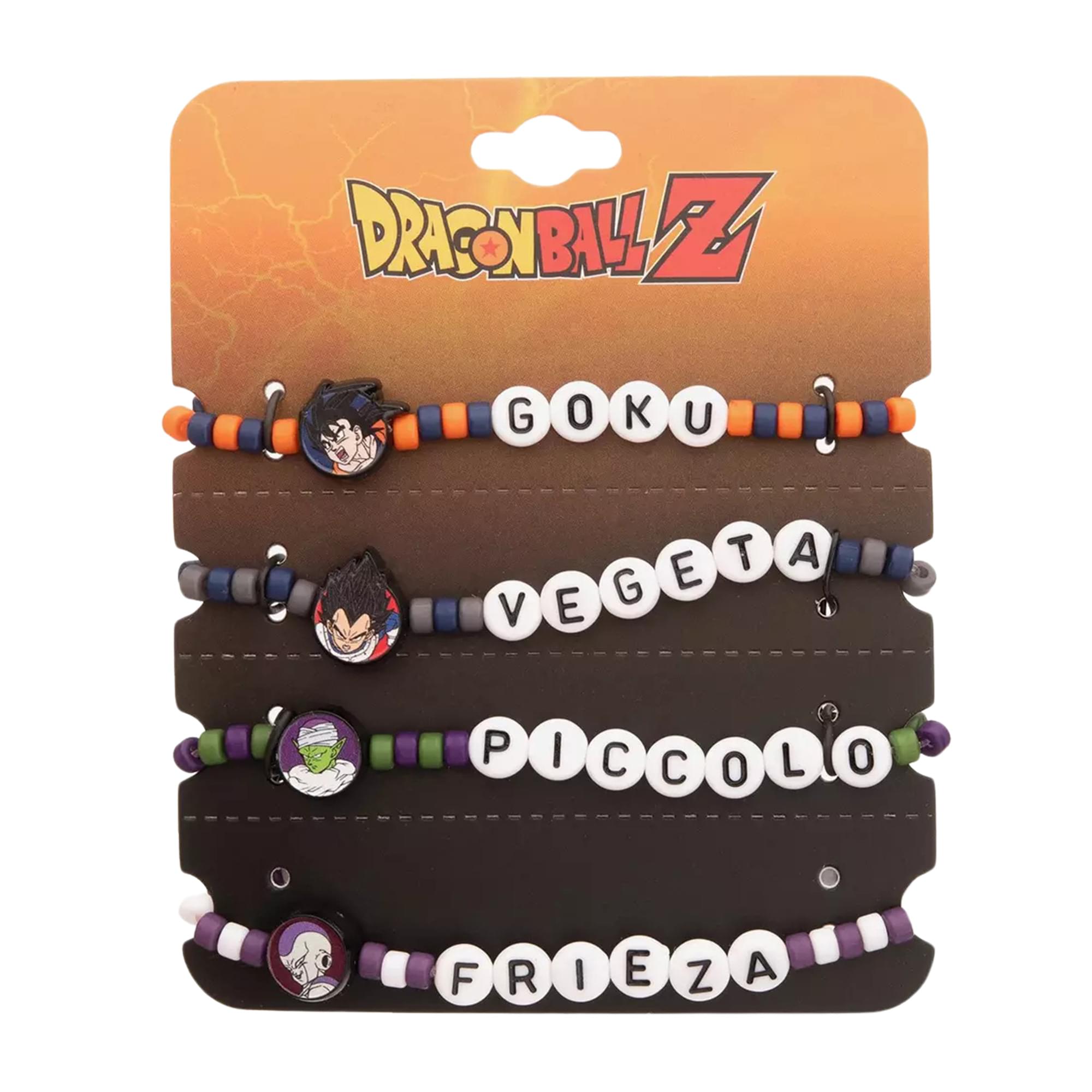 Dragon Ball Z Frieza Saga 4 Piece Character Beaded Bracelet BFF Set