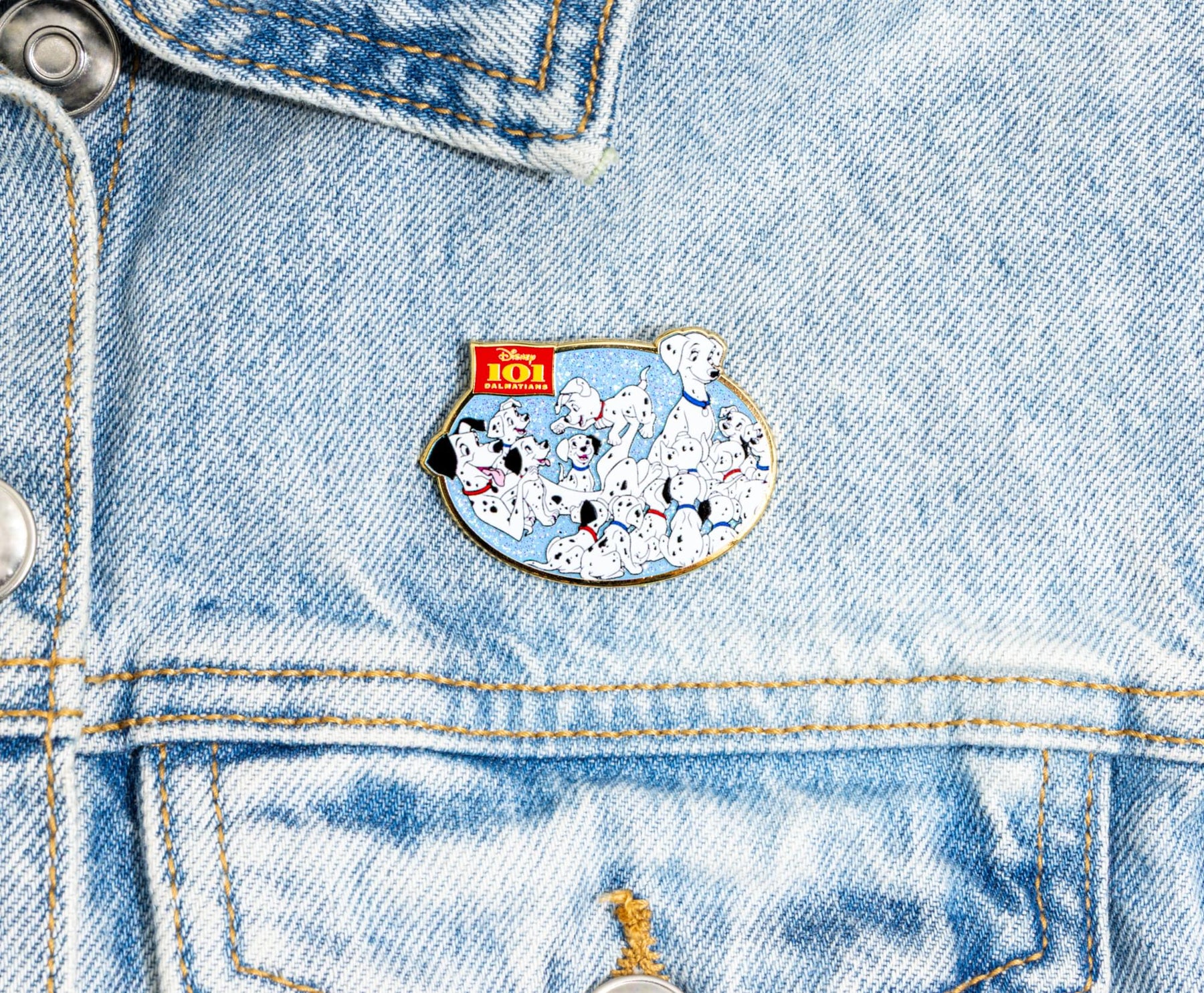 Disney 101 Dalmatians 65th Anniversary Glitter Enamel Pin