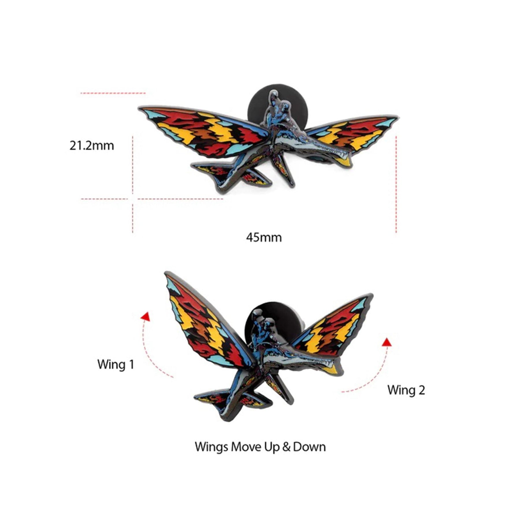 Avatar 2: The Way of Water Skimwing and Rider Moving Enamel Pin