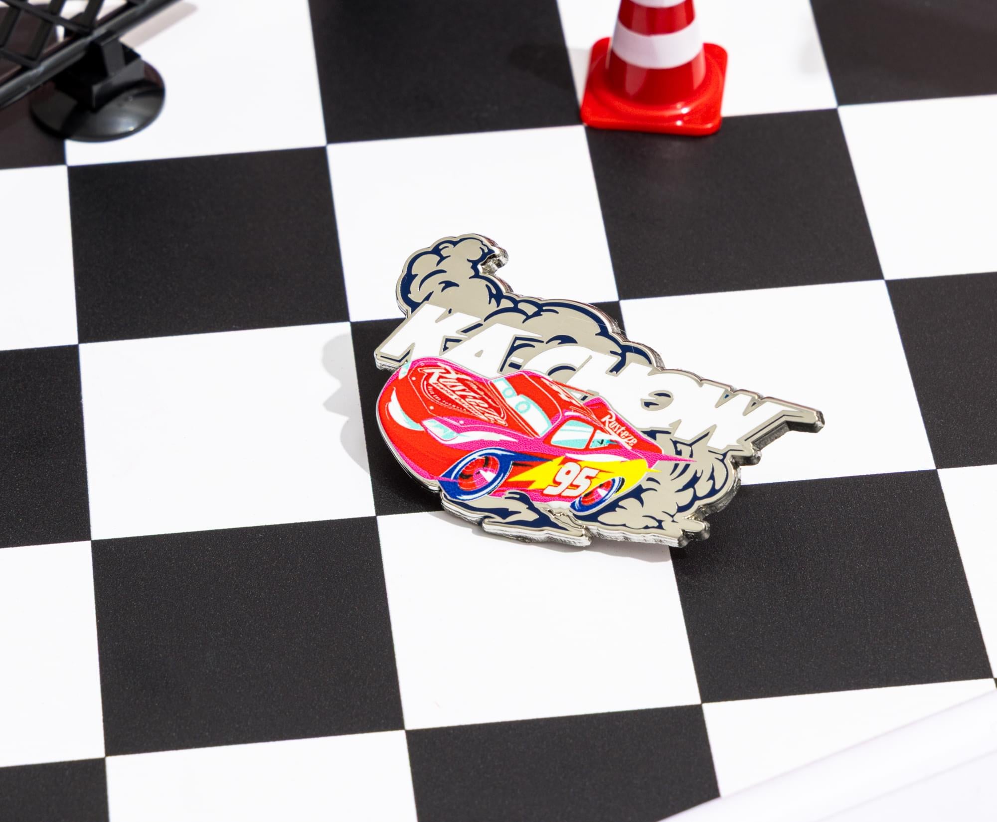 Disney Pixar Cars Lightning McQueen "Kachow" 20th Anniversary Enamel Pin