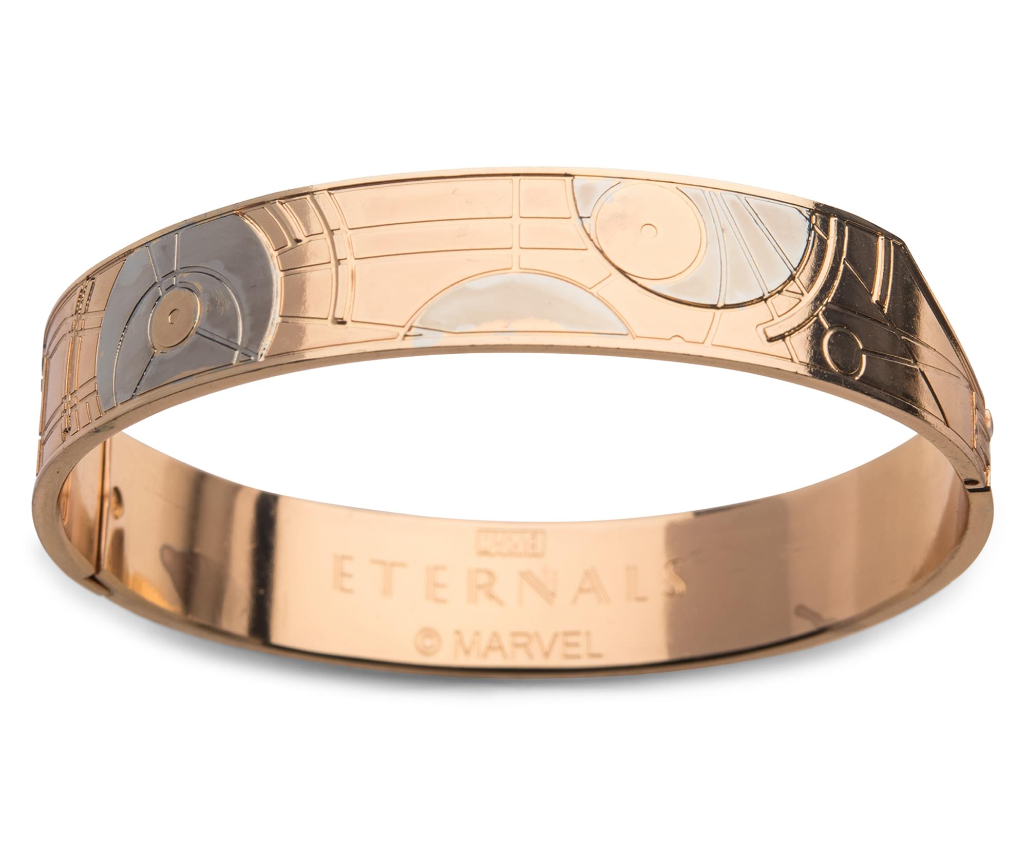 Marvel Eternals Uni-Mind Hinged 24KT Gold Bracelet Replica | Toynk Exclusive