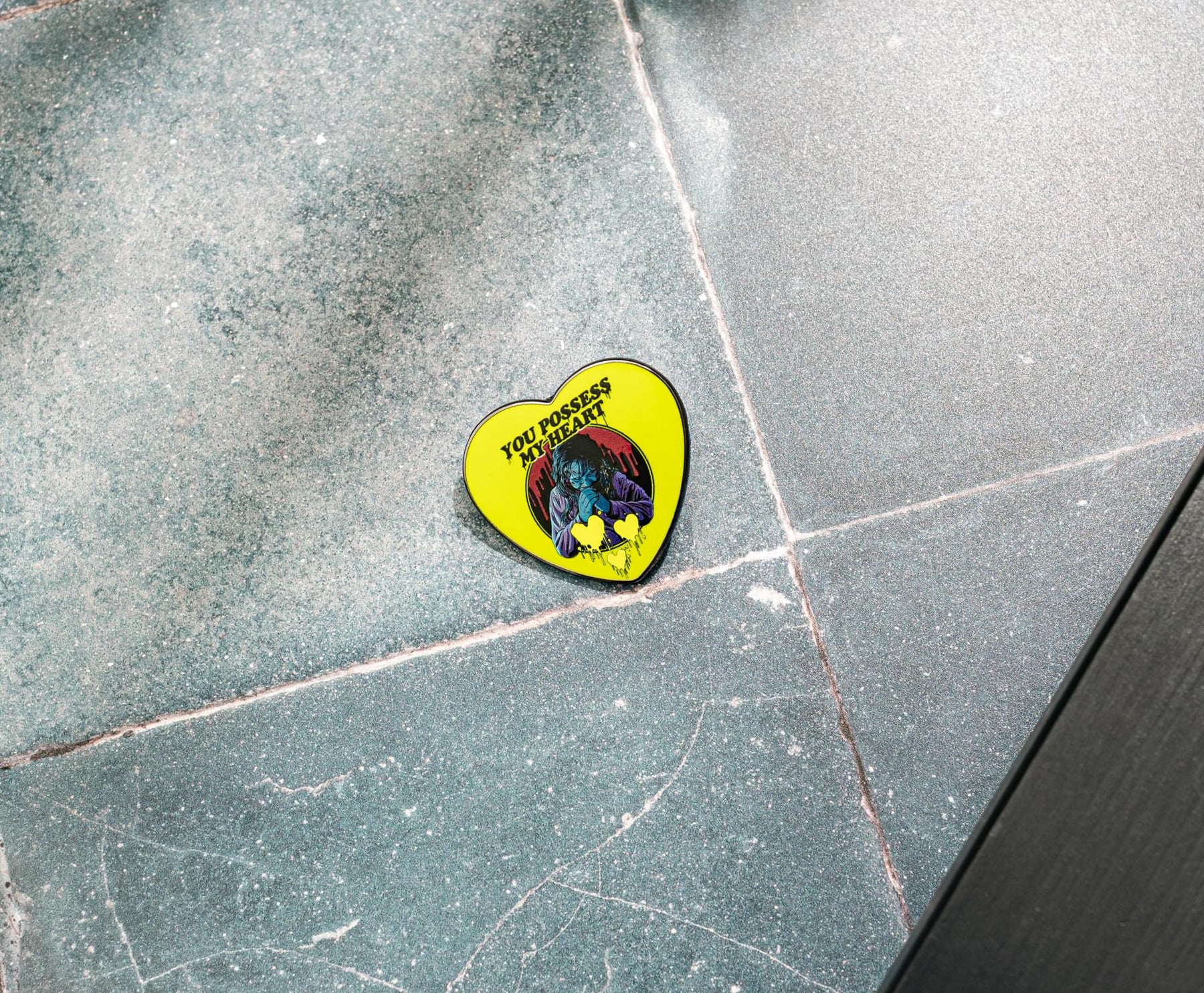 The Exorcist "You Possess My Heart" Enamel Pin