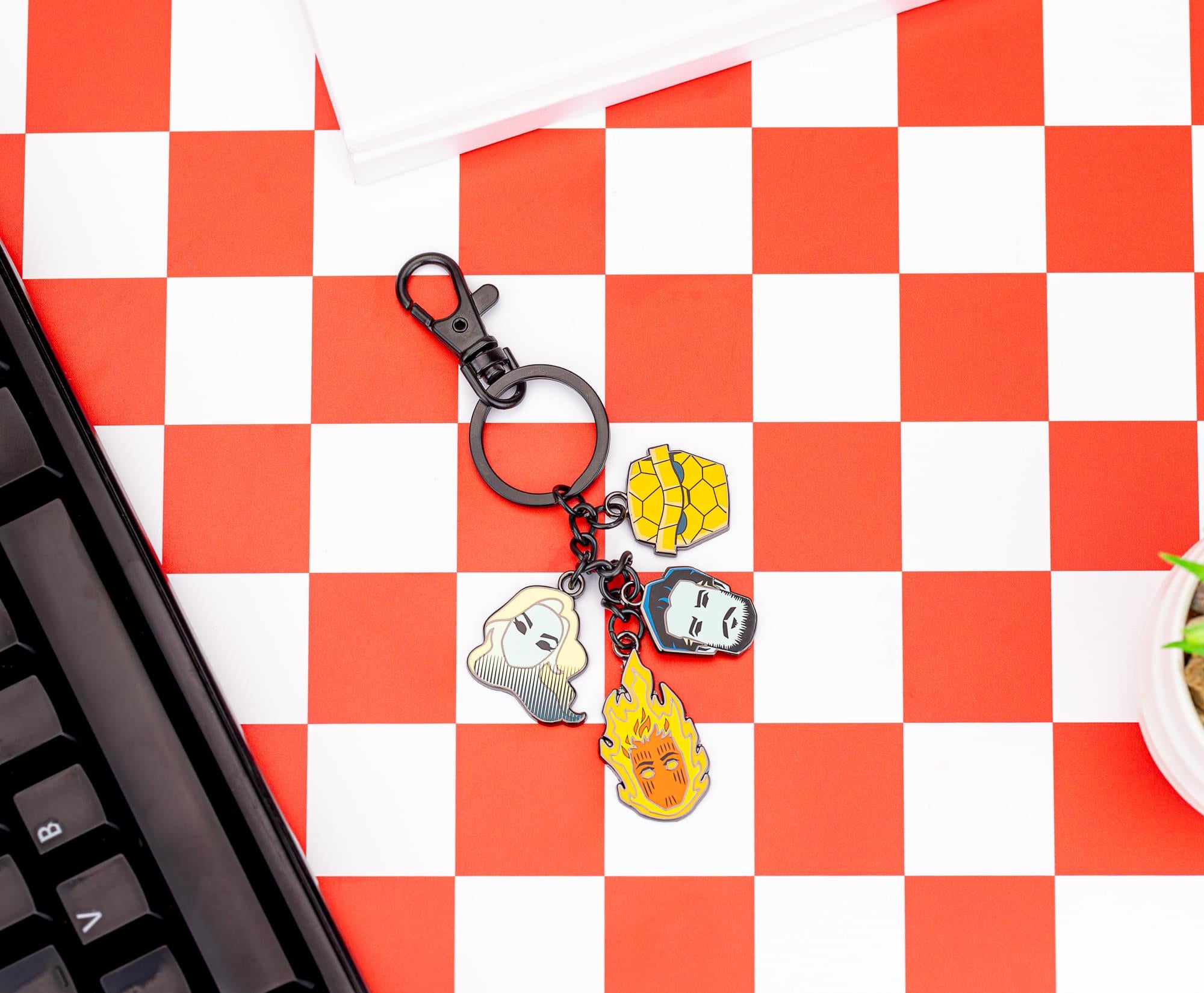 Marvel Studios The Fantastic Four: First Steps Character Charms Keychain