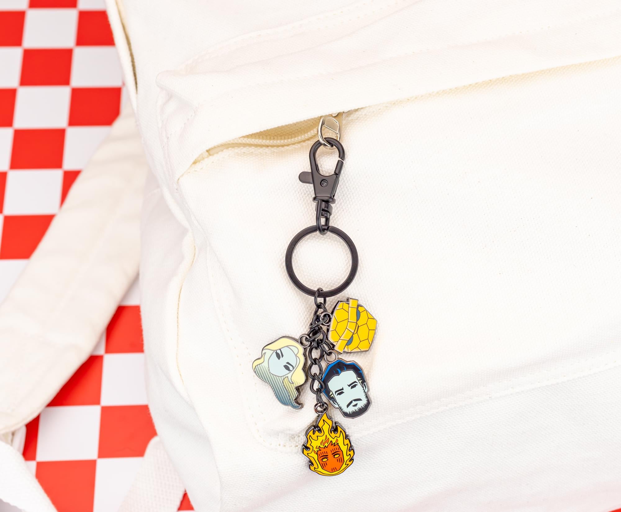 Marvel Studios The Fantastic Four: First Steps Character Charms Keychain