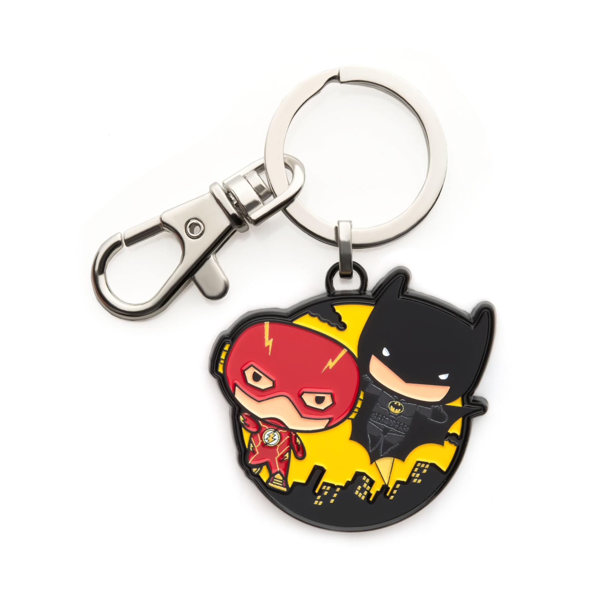 DC Comics The Flash and Batman Chibi Keychain | Free Shipping