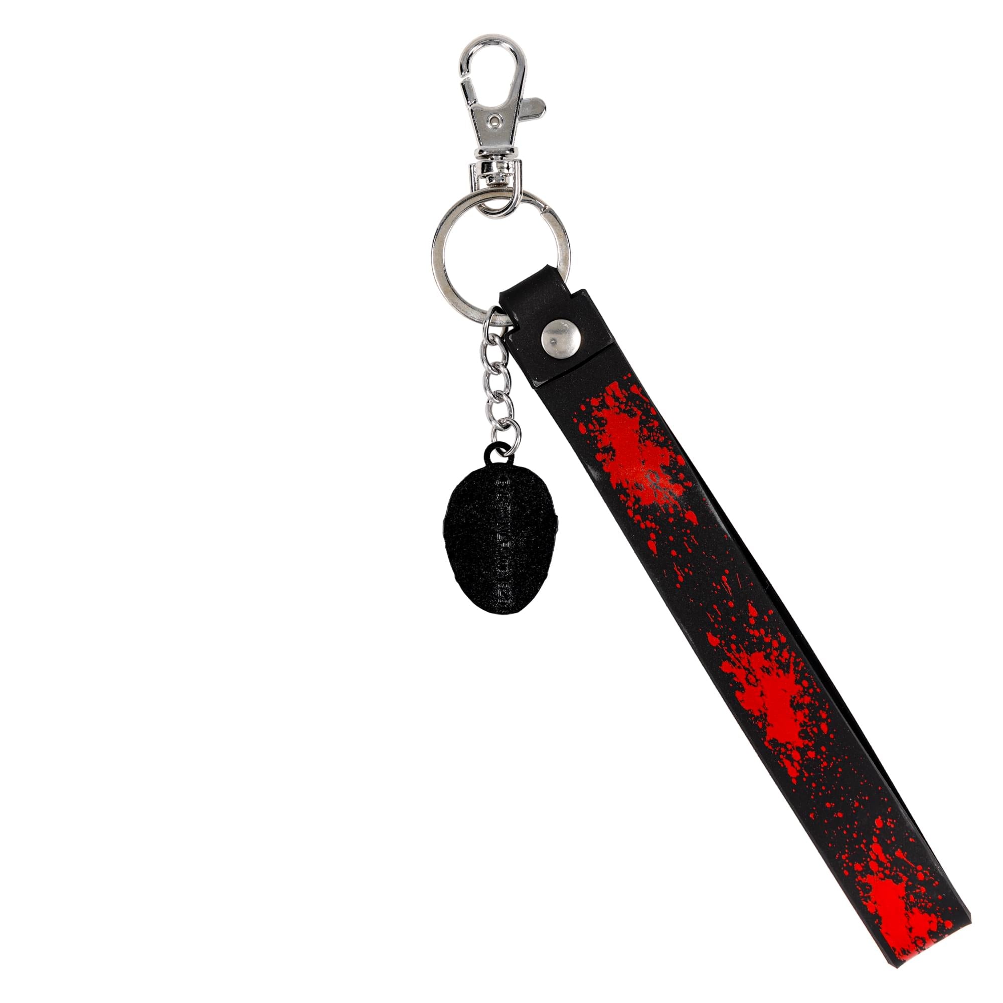 Friday The 13th Jason Voorhees Mask Enamel Keychain With Lanyard Strap