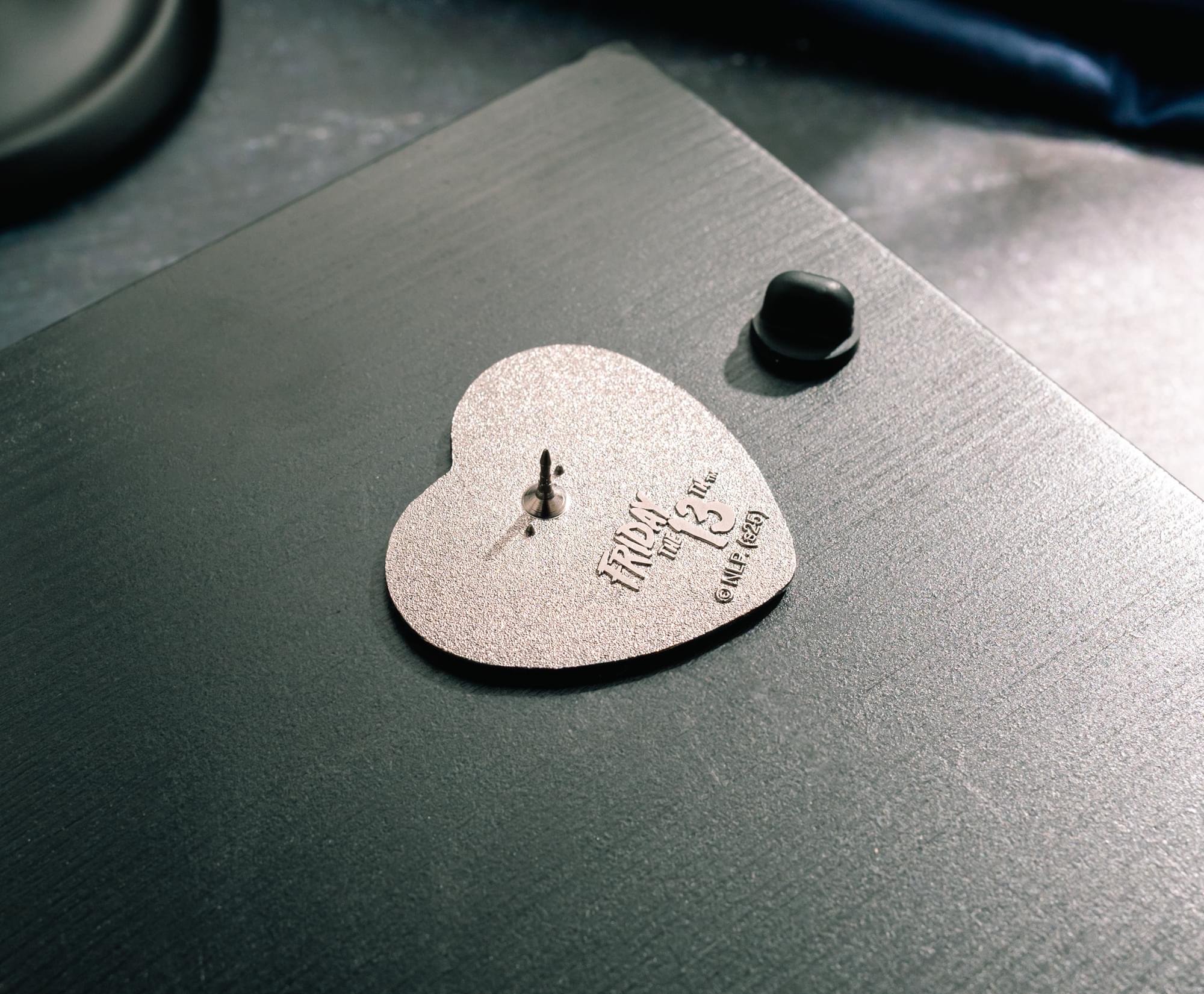 Friday The 13th "Love At First Fright" Heart-Shaped Enamel Pin