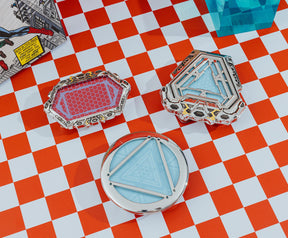 Marvel Studios Iron Man 3-Piece Light-Up Arc Reactor Pin Replica Box Set