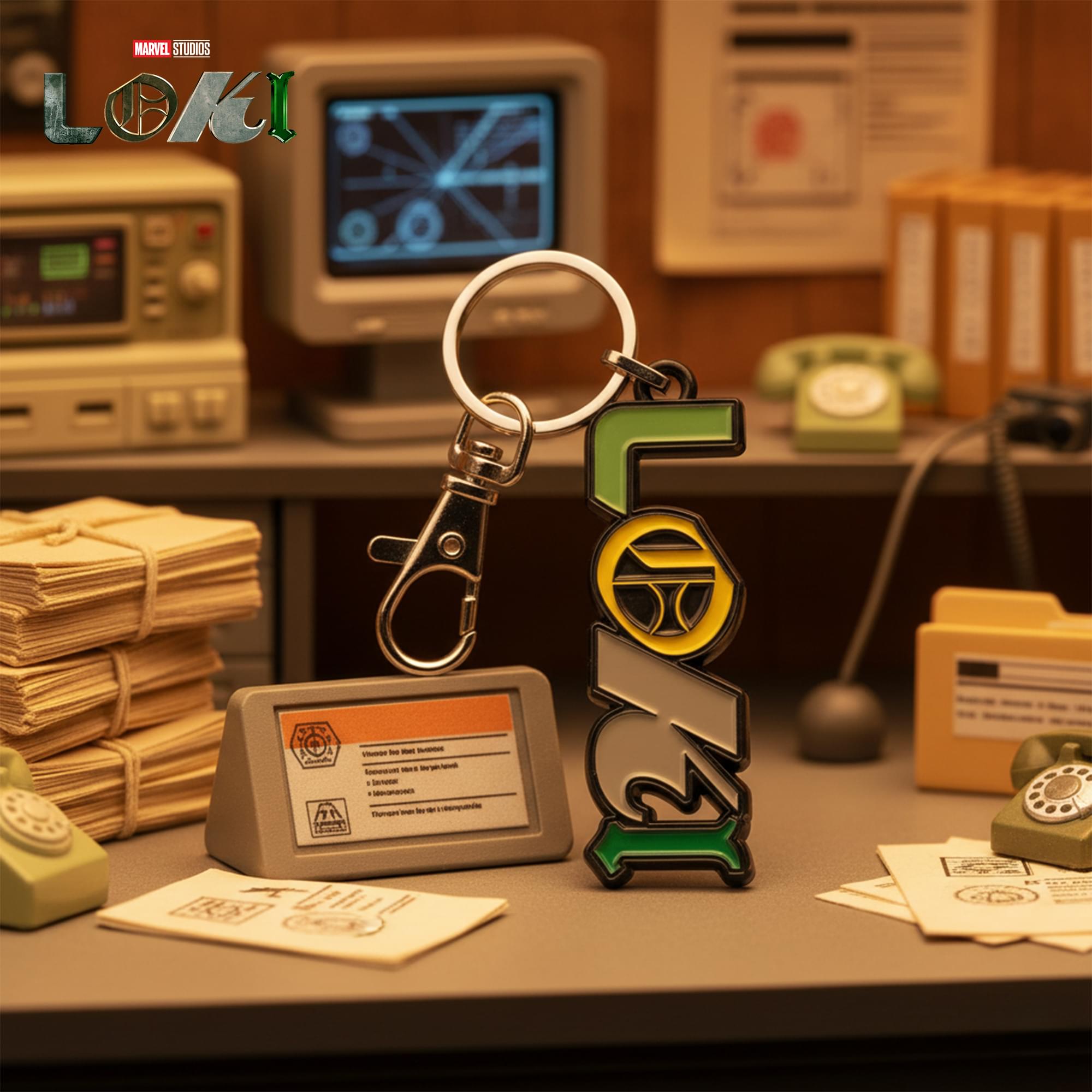 Marvel Loki Series Logo Enamel Keychain