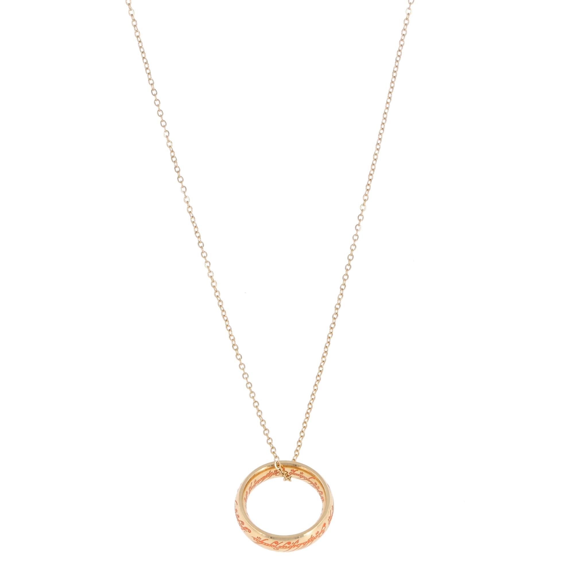 The Lord Of The Rings Glow-In-the-Dark One Ring Necklace Set Replica