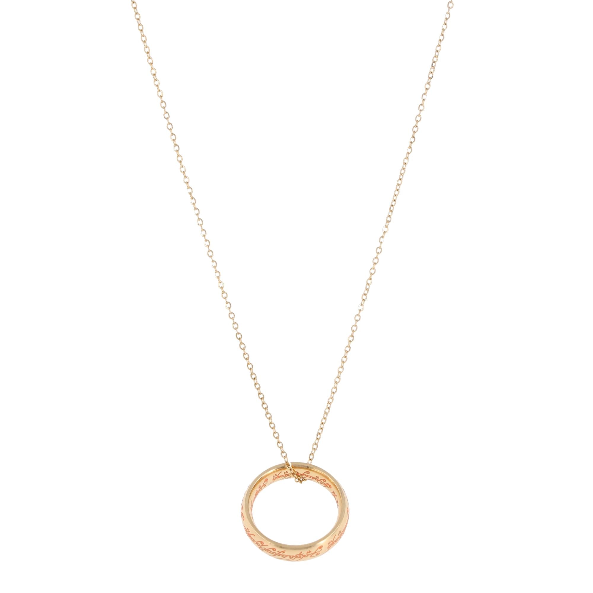 The Lord Of The Rings Glow-In-the-Dark One Ring Necklace Set Replica