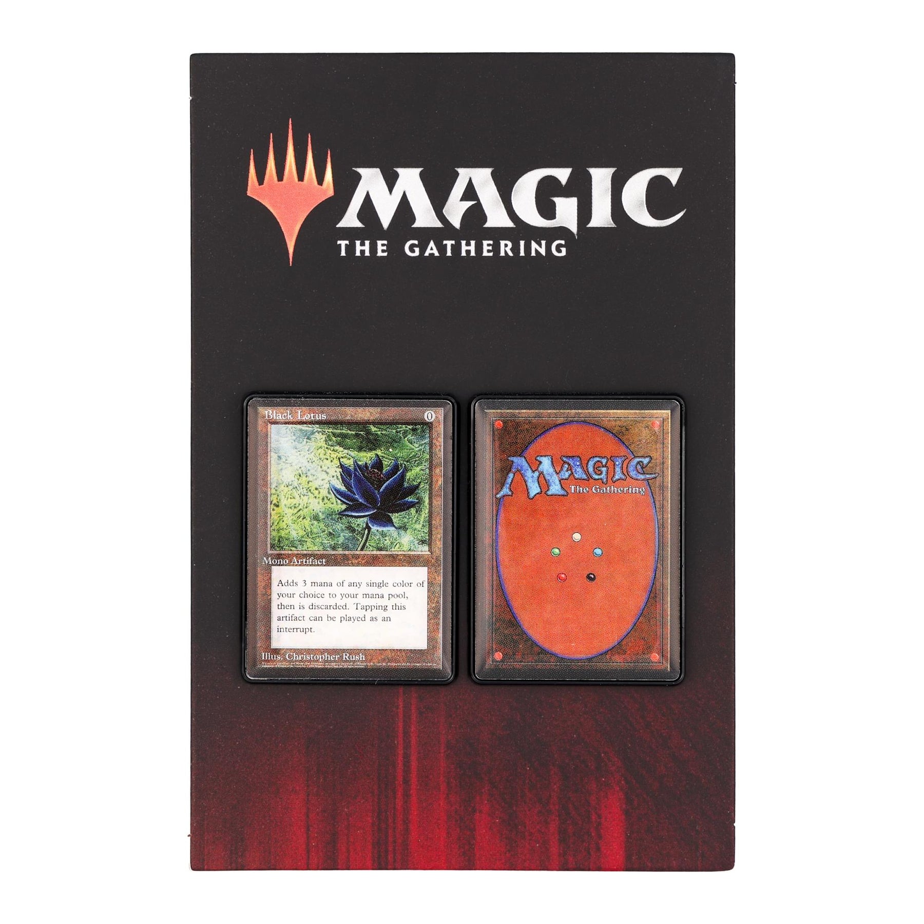 Magic: The Gathering Black Lotus Card 2-Piece Enamel Pin Set