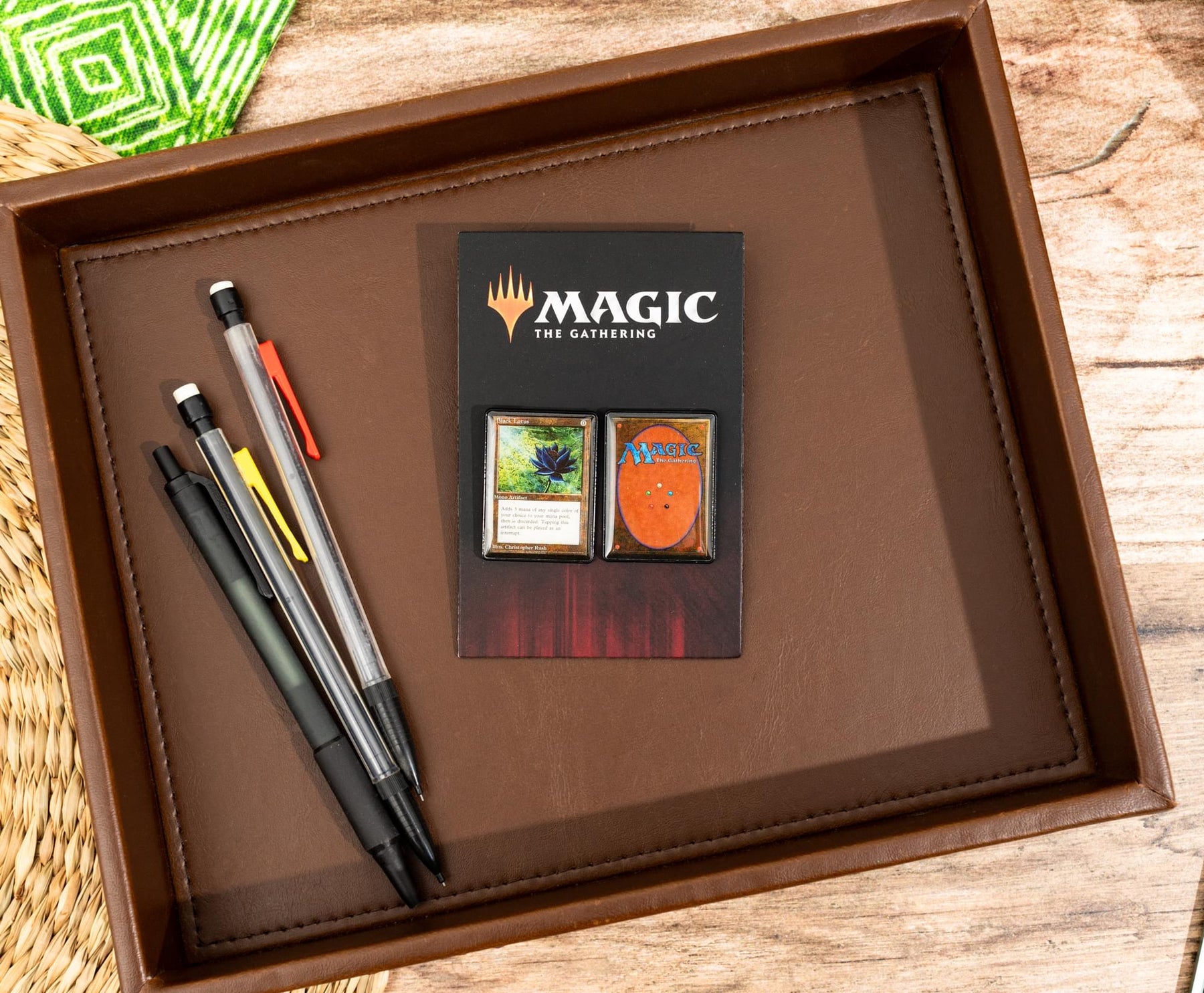 Magic: The Gathering Black Lotus Card 2-Piece Enamel Pin Set