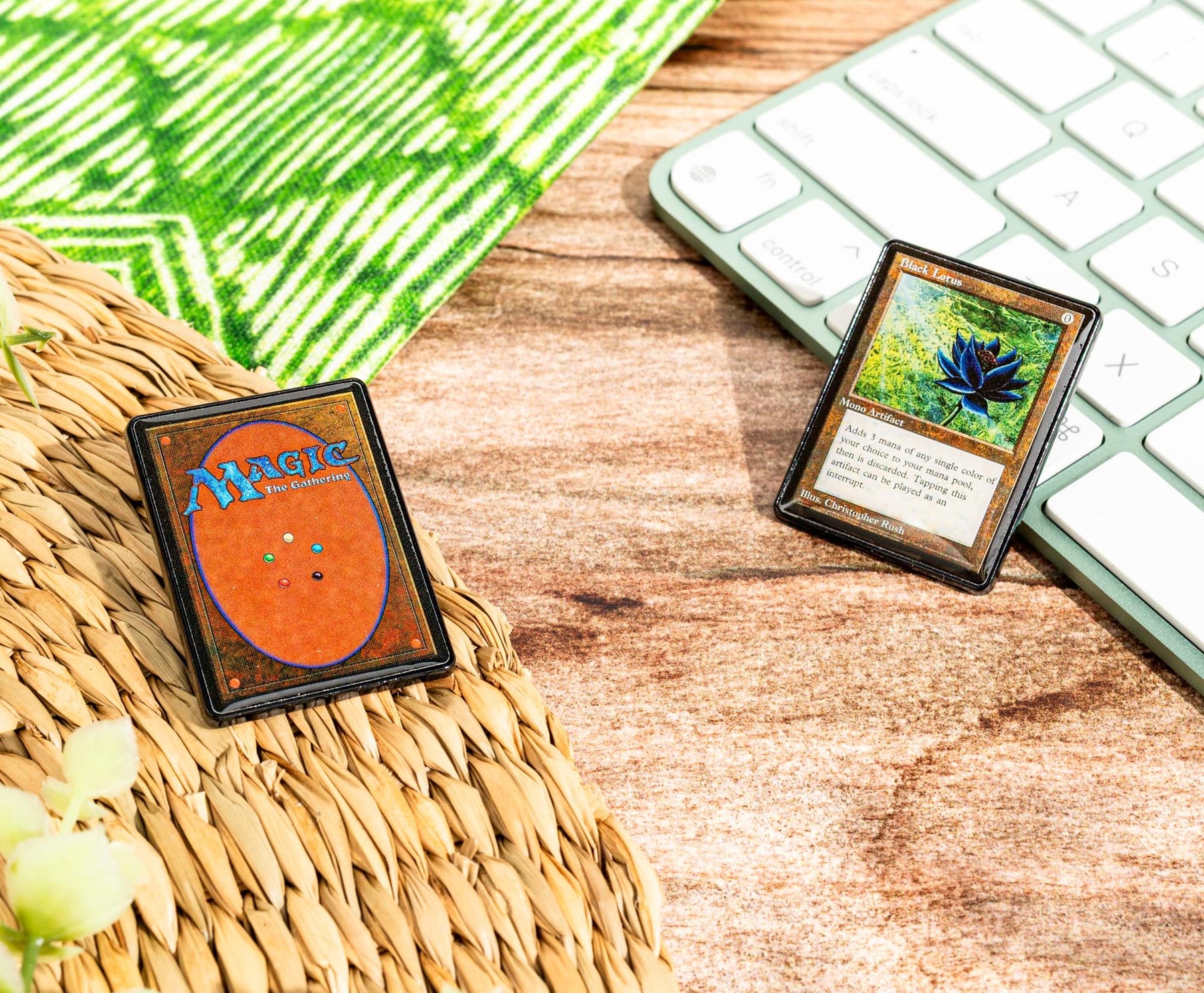 Magic: The Gathering Black Lotus Card 2-Piece Enamel Pin Set