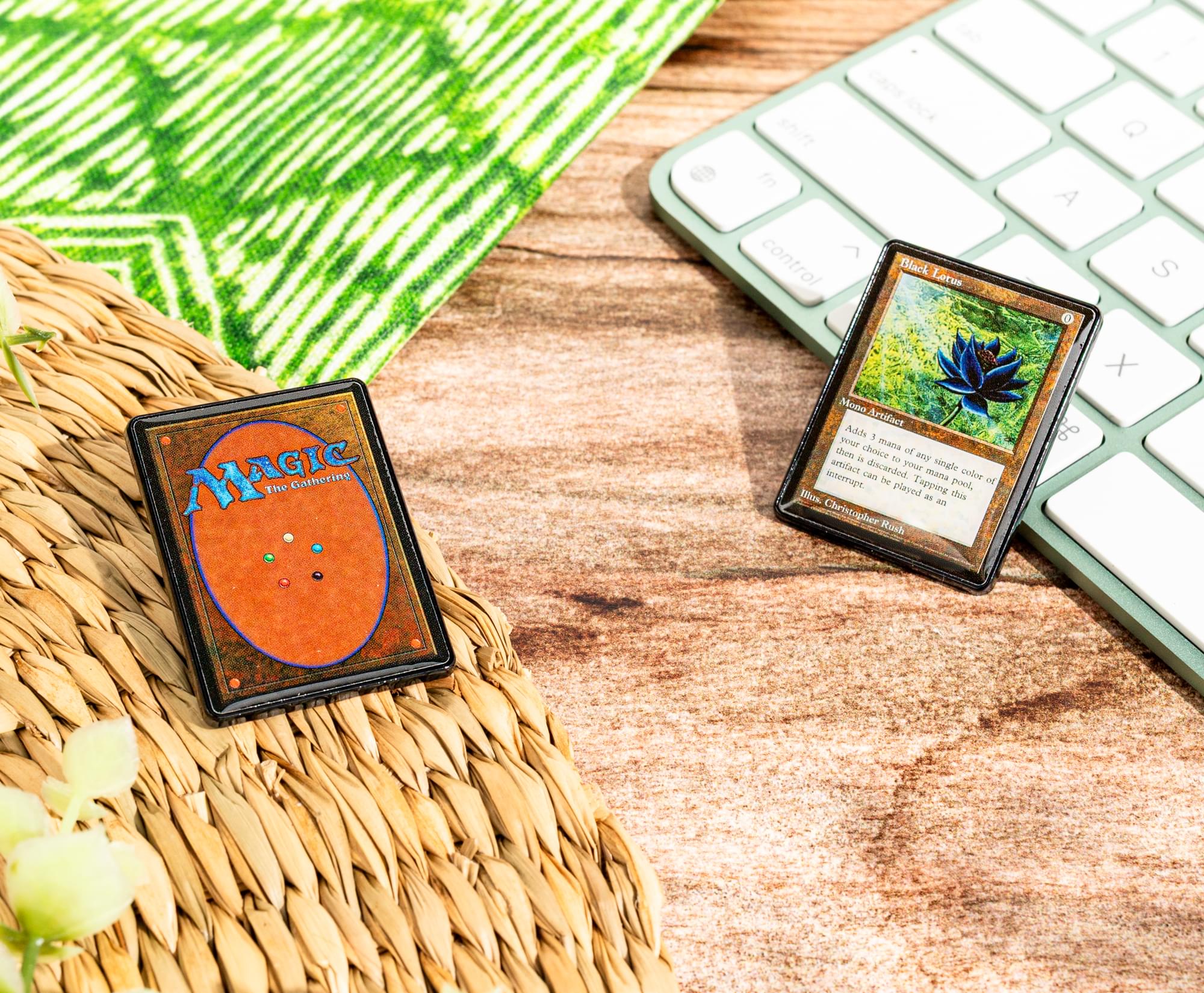 Magic: The Gathering Black Lotus Card 2-Piece Enamel Pin Set